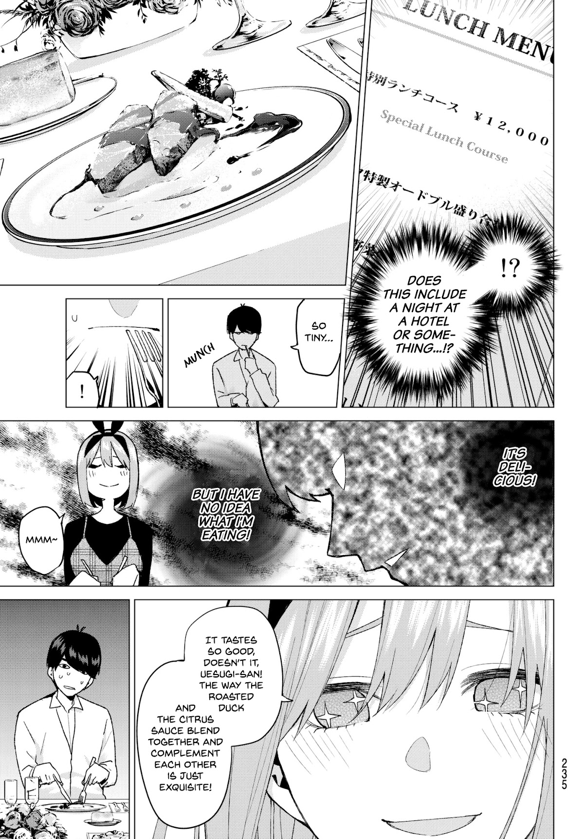 Go-Toubun no Hanayome Chapter 36 page 9 - Chapter 36: Labour Thanksgiving Tour ①
