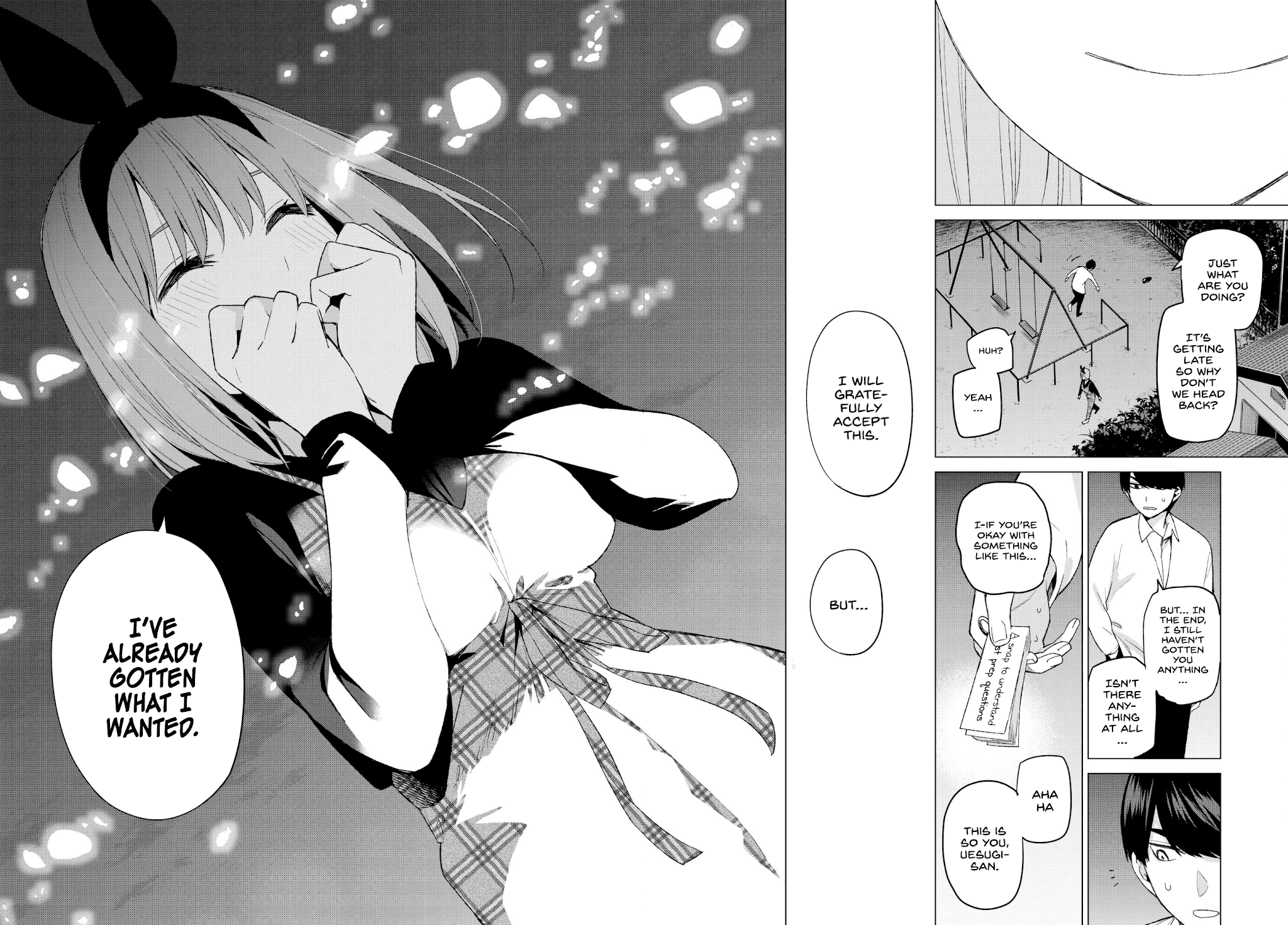 Go-Toubun no Hanayome Chapter 37 page 17 - Chapter 37: Labour Thanksgiving Tour ②