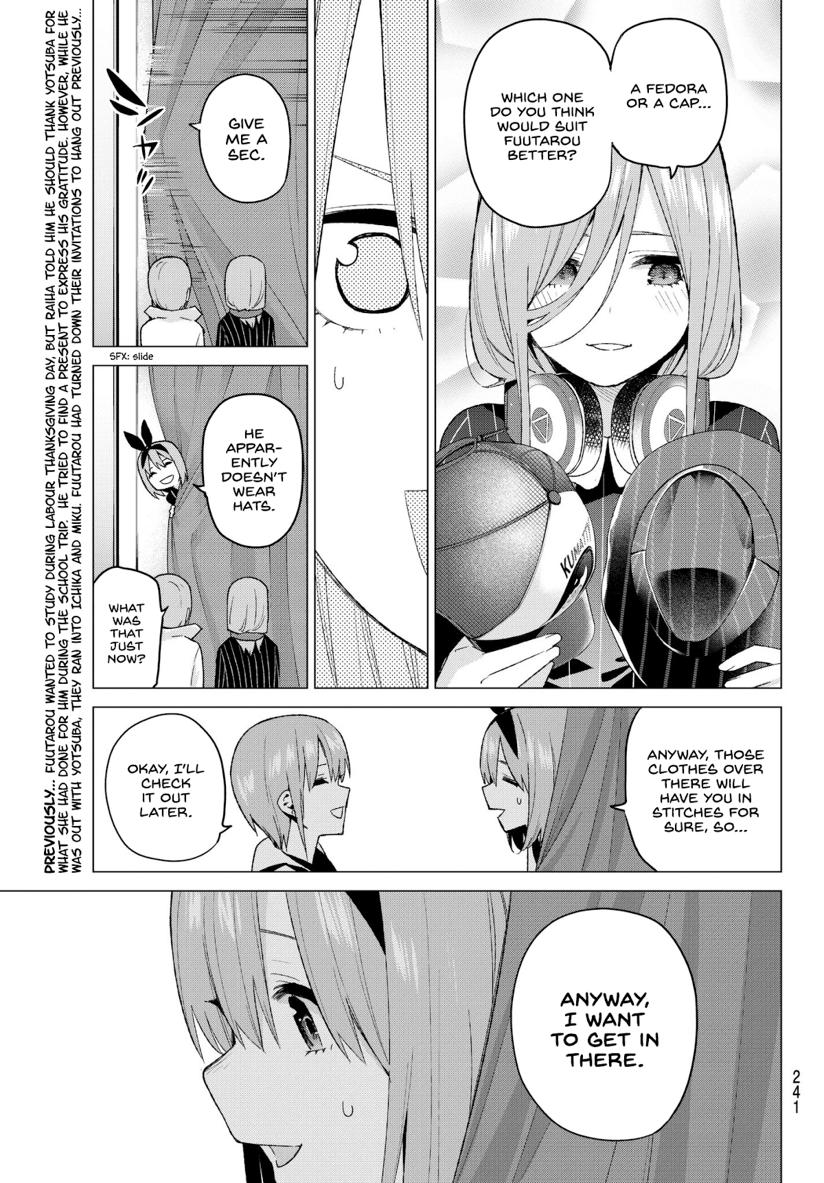 Go-Toubun no Hanayome Chapter 37 page 3 - Chapter 37: Labour Thanksgiving Tour ②