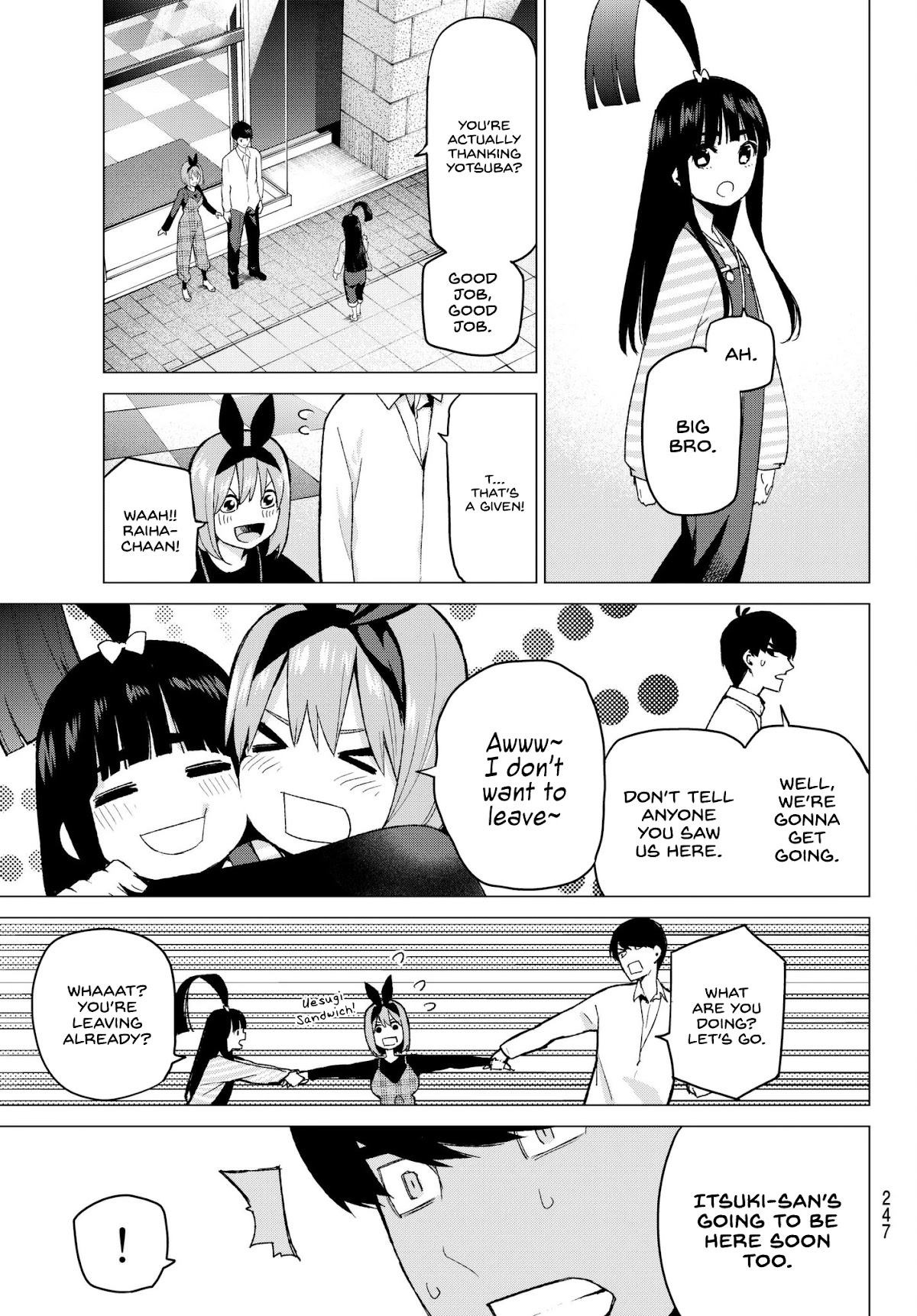Go-Toubun no Hanayome Chapter 37 page 9 - Chapter 37: Labour Thanksgiving Tour ②