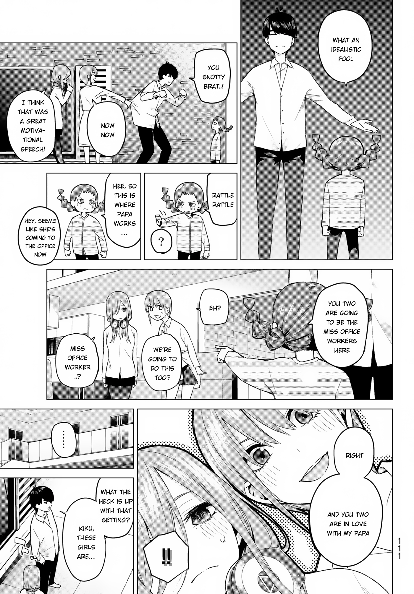 Go-Toubun no Hanayome Chapter 38 page 10 - Chapter 38: Confession in the Living Room