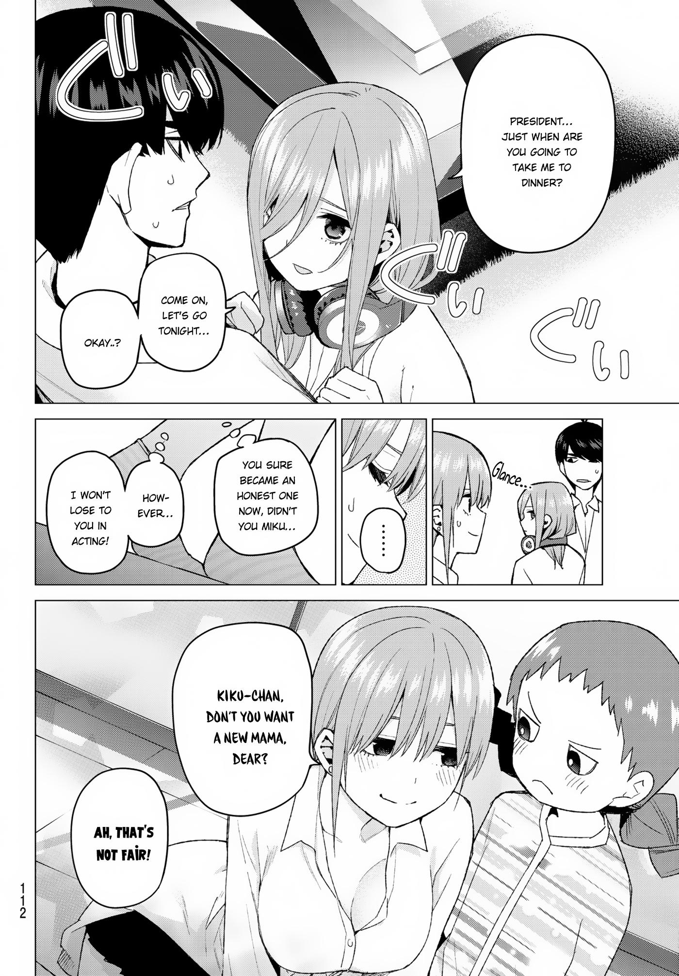 Go-Toubun no Hanayome Chapter 38 page 11 - Chapter 38: Confession in the Living Room