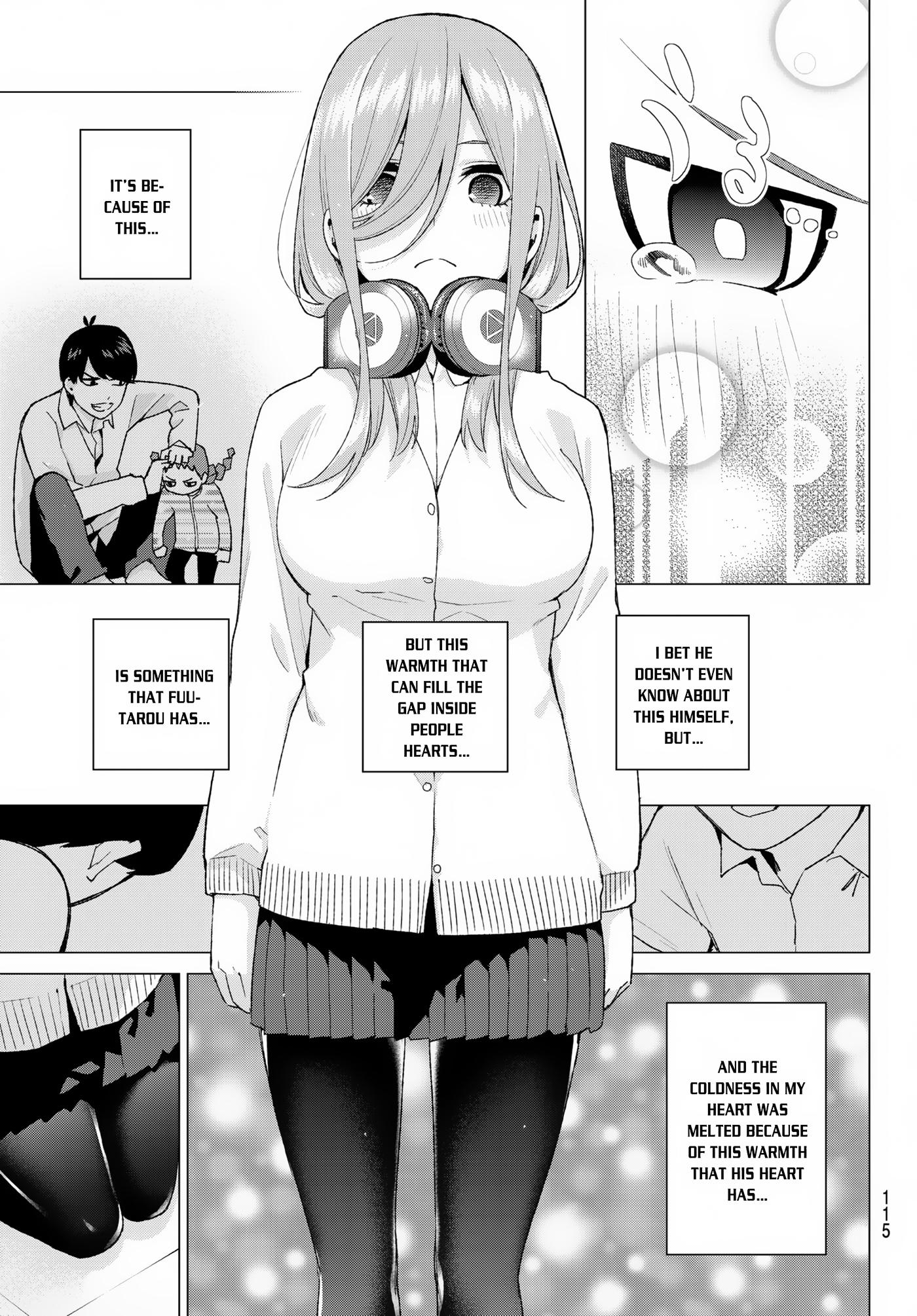Go-Toubun no Hanayome Chapter 38 page 14 - Chapter 38: Confession in the Living Room