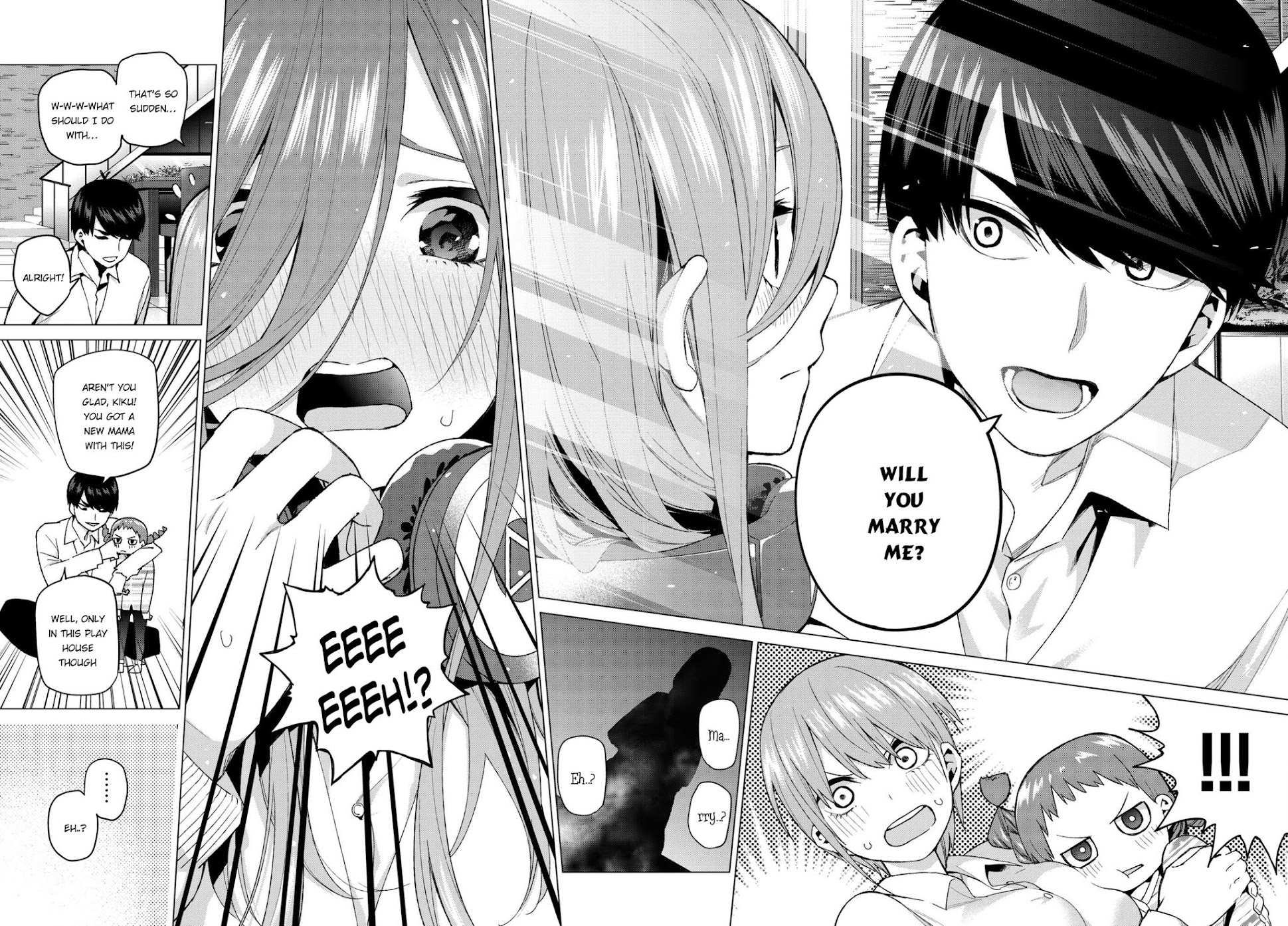 Go-Toubun no Hanayome Chapter 38 page 16 - Chapter 38: Confession in the Living Room