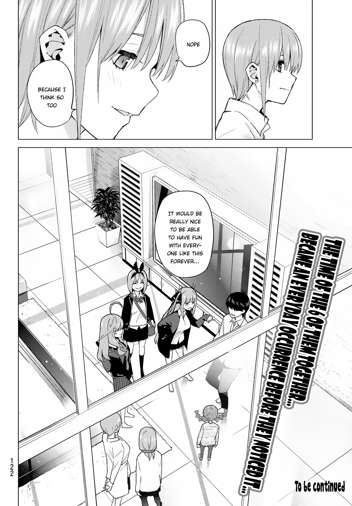 Go-Toubun no Hanayome Chapter 38 page 19 - Chapter 38: Confession in the Living Room