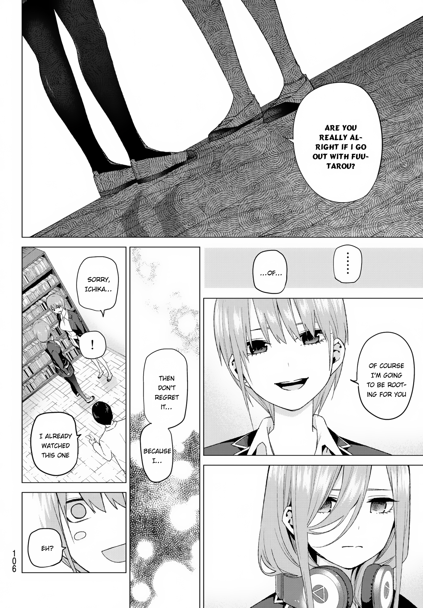 Go-Toubun no Hanayome Chapter 38 page 5 - Chapter 38: Confession in the Living Room