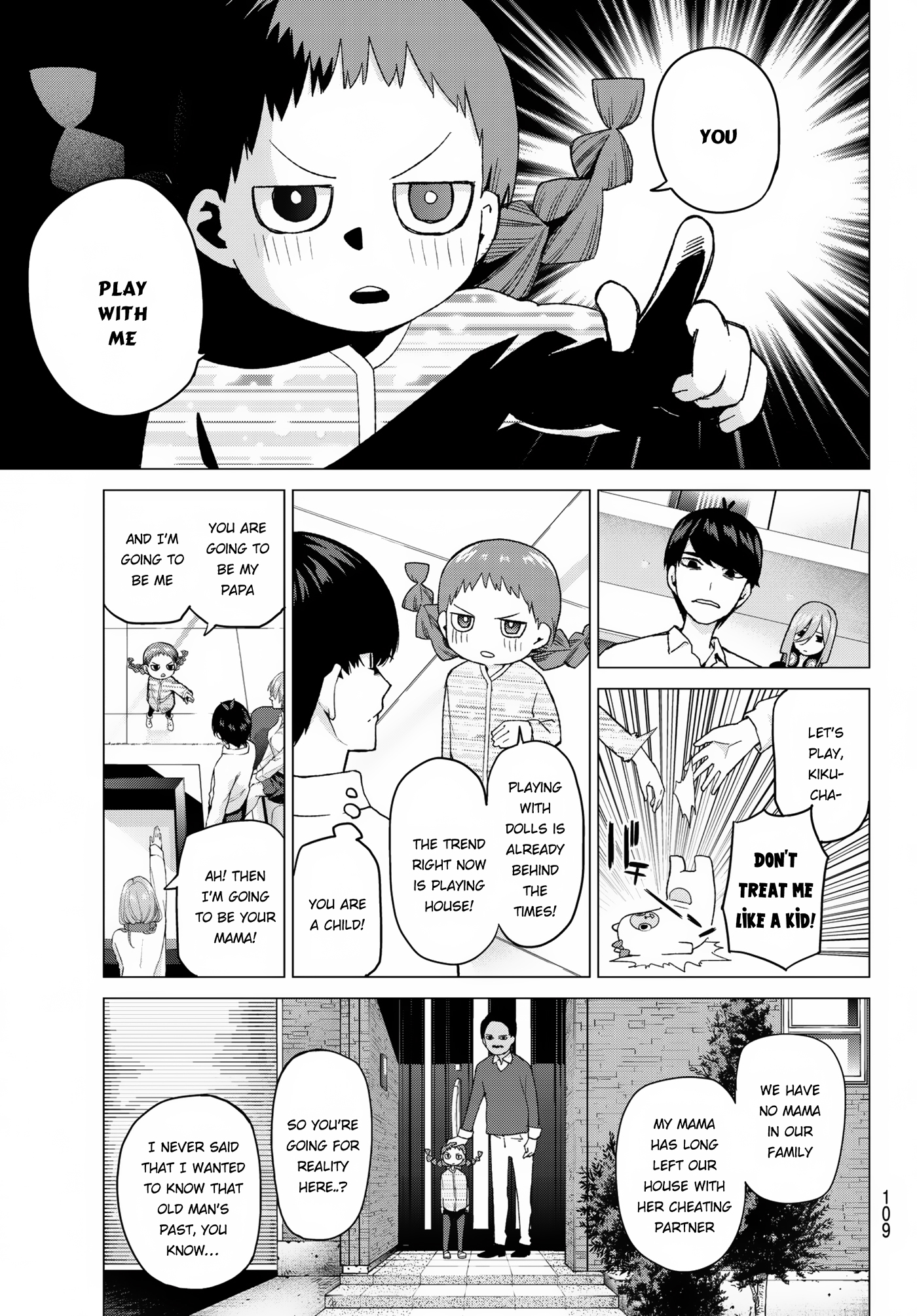 Go-Toubun no Hanayome Chapter 38 page 8 - Chapter 38: Confession in the Living Room
