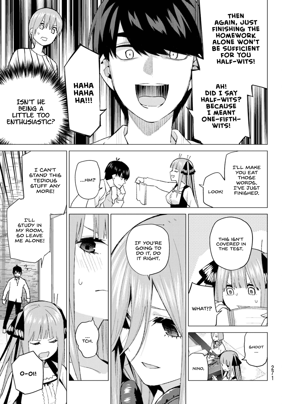Go-Toubun no Hanayome Chapter 39 page 13 - Chapter 39: Seven Goodbyes ①