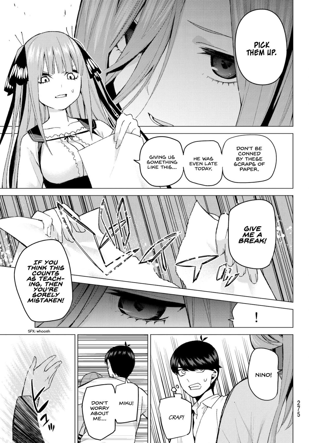 Go-Toubun no Hanayome Chapter 39 page 17 - Chapter 39: Seven Goodbyes ①