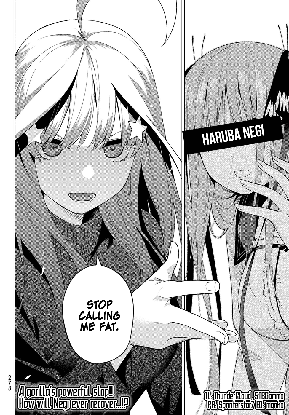 Go-Toubun no Hanayome Chapter 39 page 21 - Chapter 39: Seven Goodbyes ①