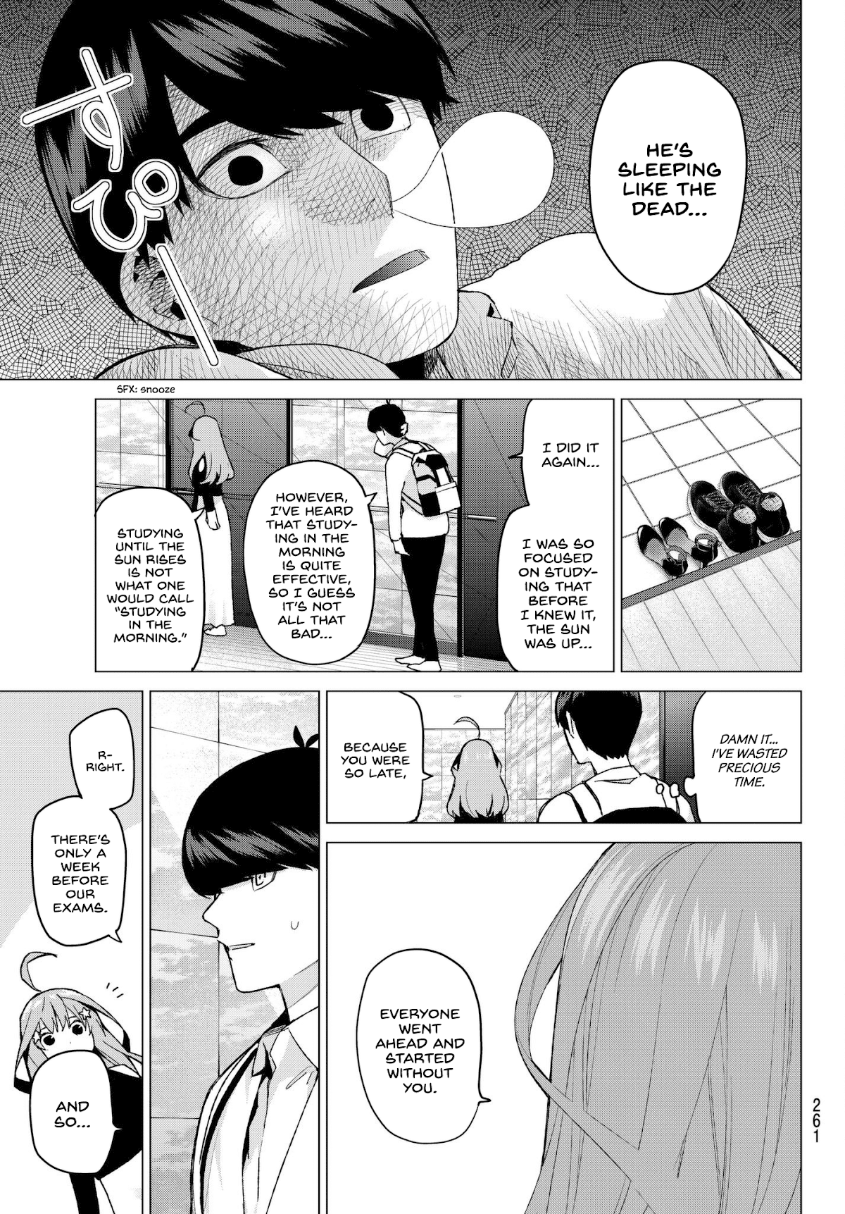 Go-Toubun no Hanayome Chapter 39 page 3 - Chapter 39: Seven Goodbyes ①