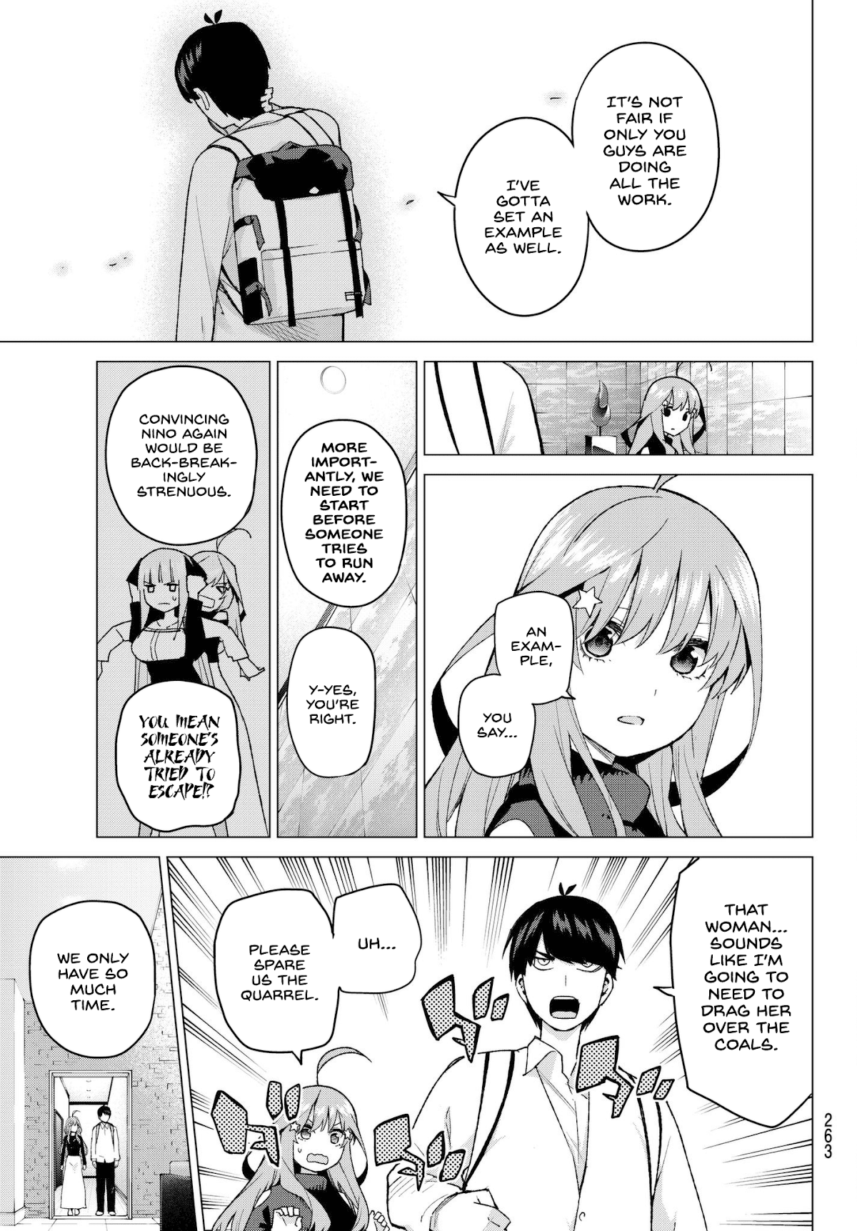 Go-Toubun no Hanayome Chapter 39 page 5 - Chapter 39: Seven Goodbyes ①
