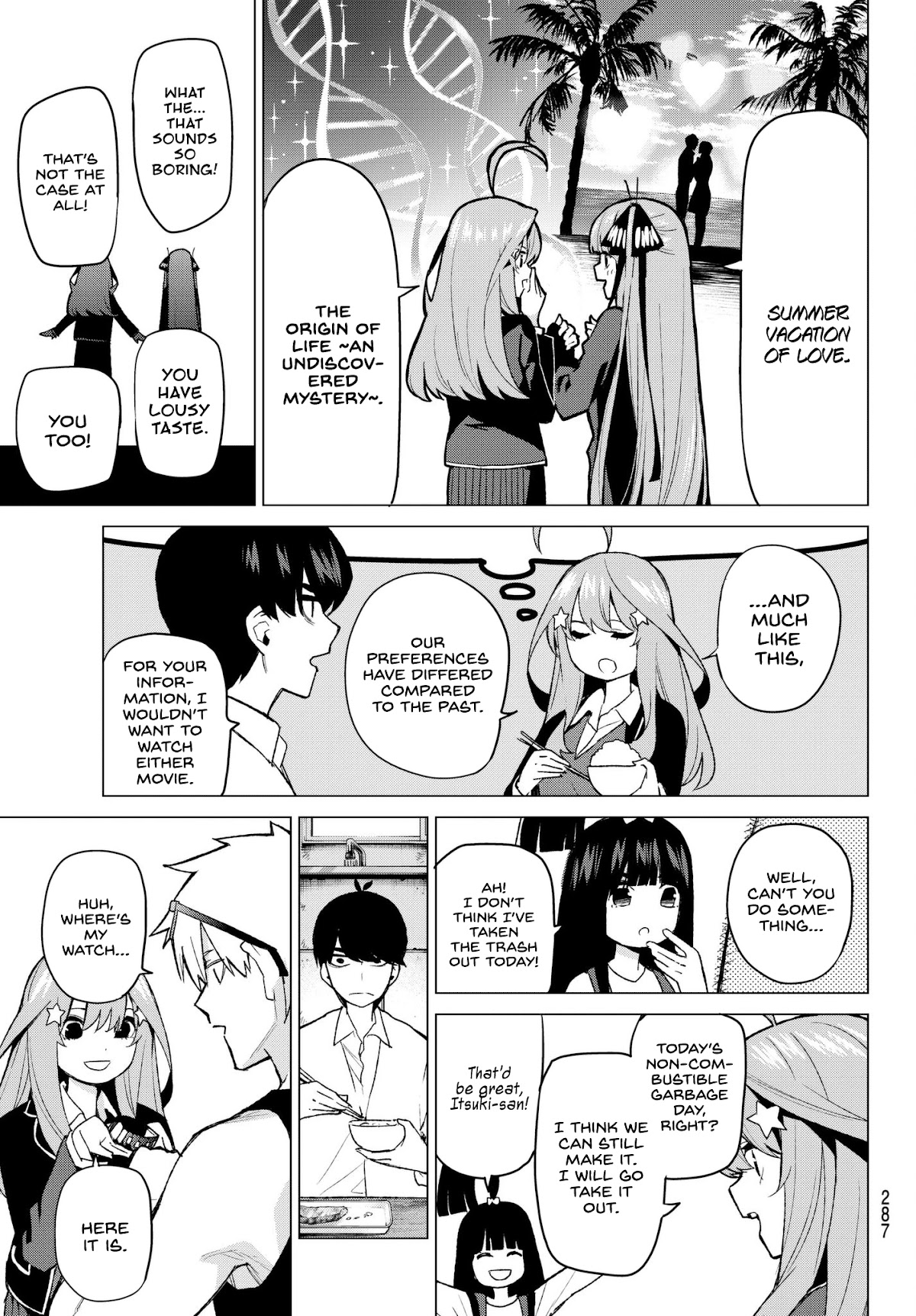 Go-Toubun no Hanayome Chapter 43 page 12 - Chapter 43: Seven Goodbyes ⑤