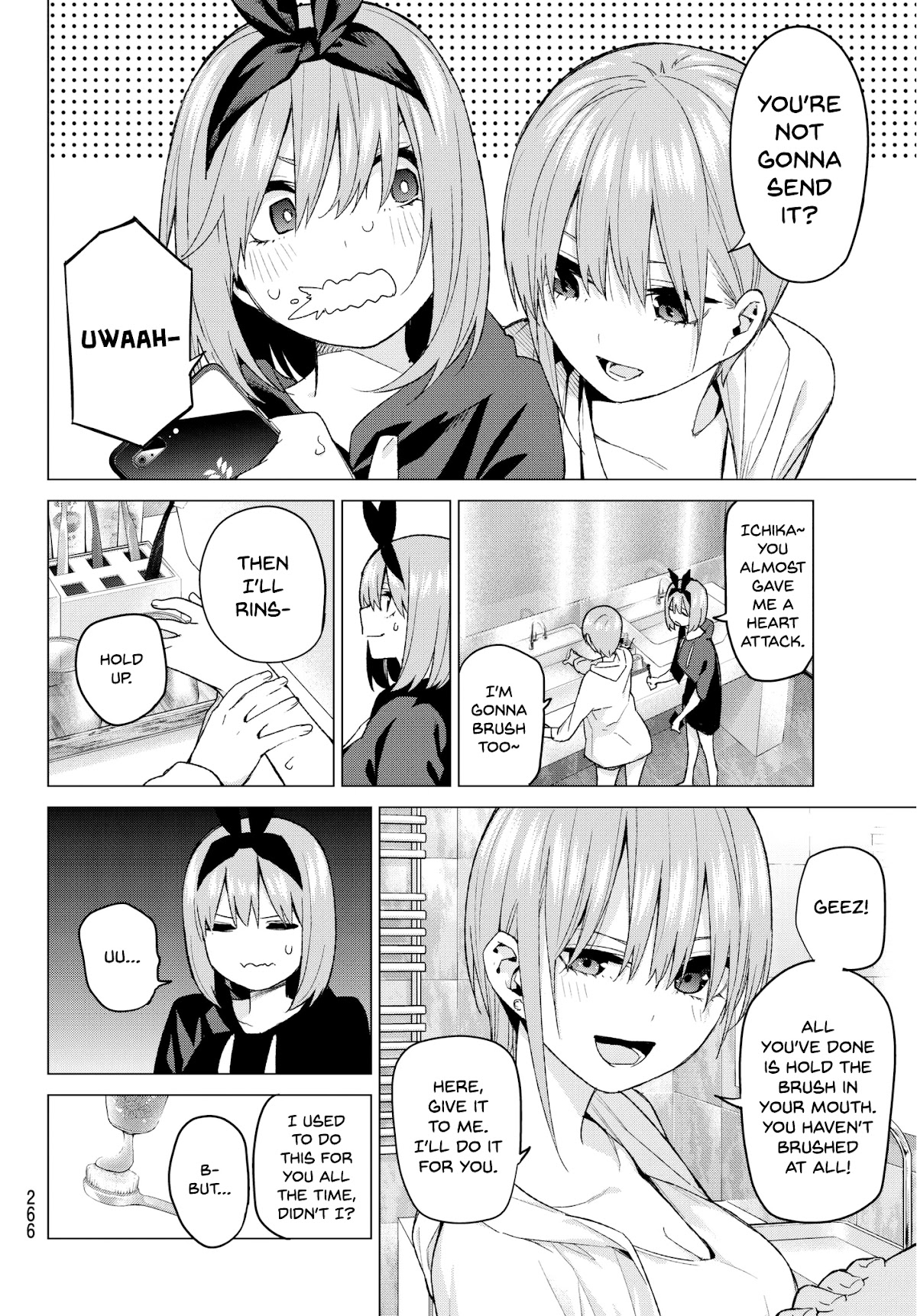 Go-Toubun no Hanayome Chapter 45 page 14 - Chapter 45: Seven Goodbyes ⑦
