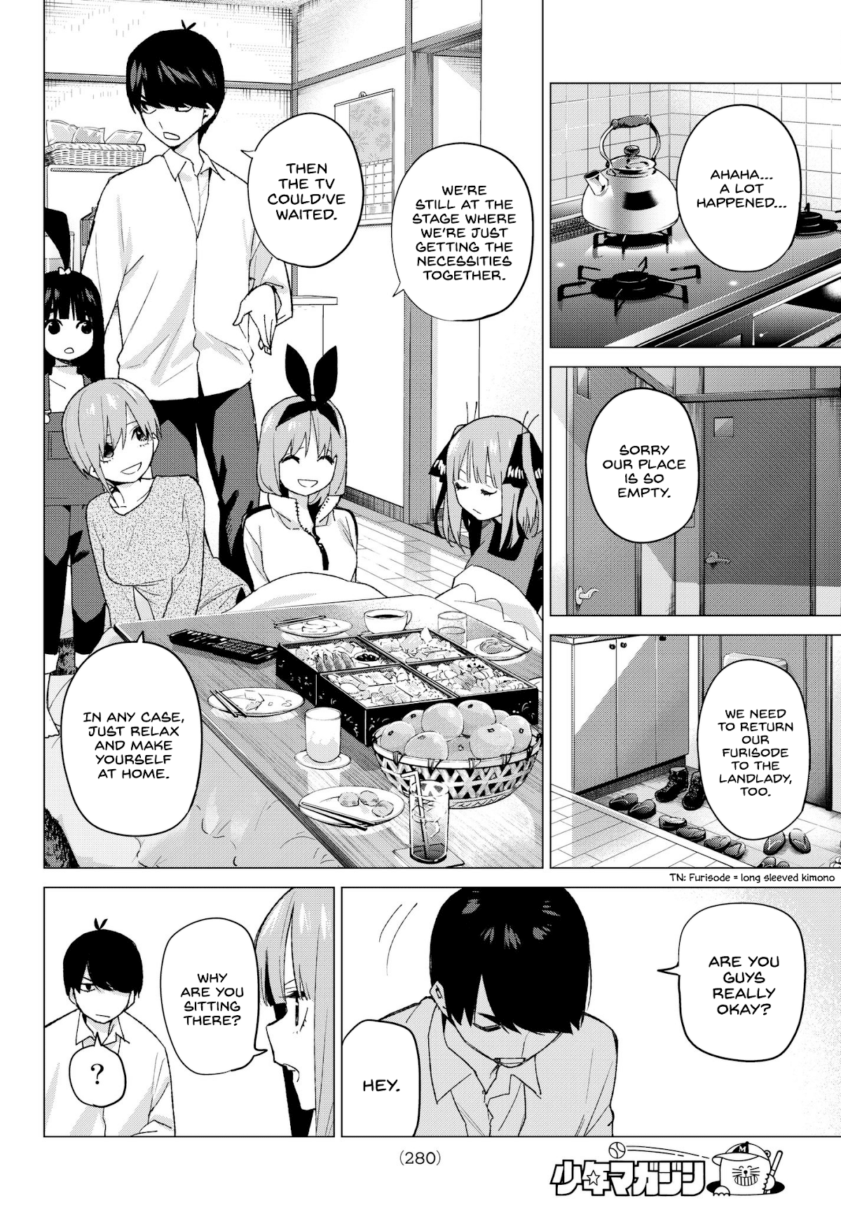 Go-Toubun no Hanayome Chapter 51 page 7 - Chapter 51: First Spring