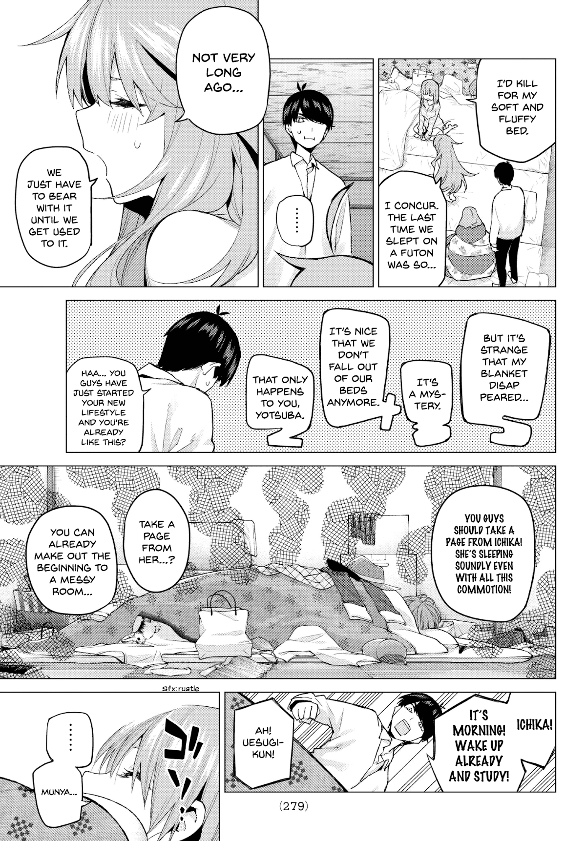 Go-Toubun no Hanayome Chapter 52 page 3 - Chapter 52: Good Work Today ①