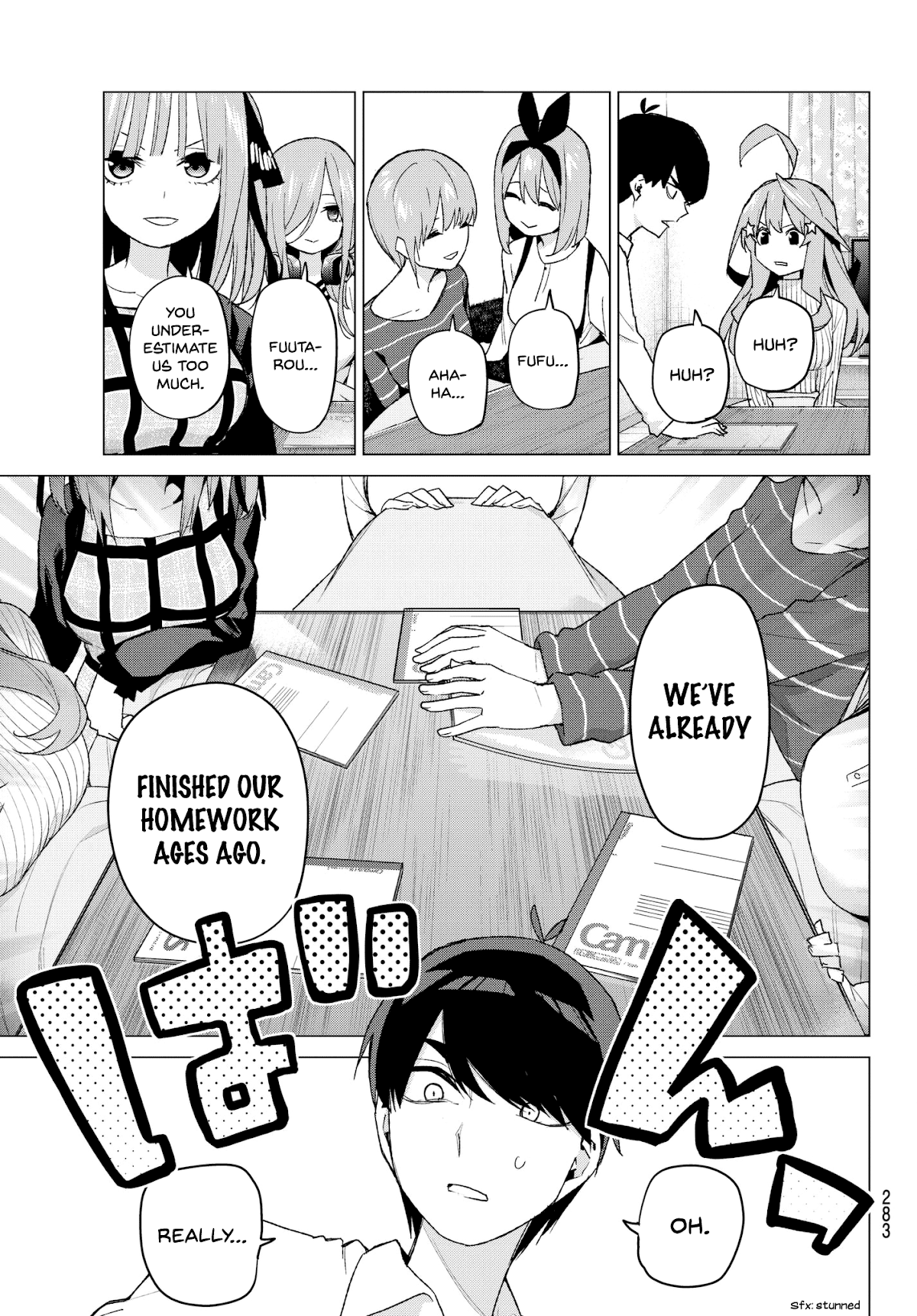 Go-Toubun no Hanayome Chapter 52 page 7 - Chapter 52: Good Work Today ①