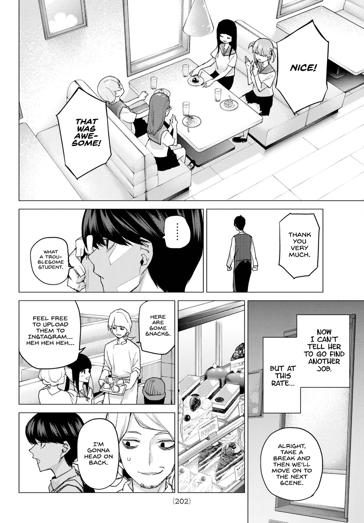 Go-Toubun no Hanayome Chapter 53 page 12 - Chapter 53: Good Work Today ②
