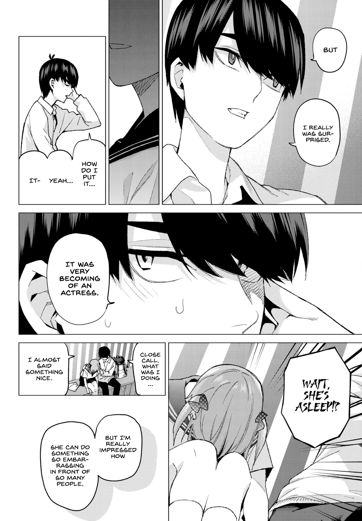 Go-Toubun no Hanayome Chapter 53 page 16 - Chapter 53: Good Work Today ②