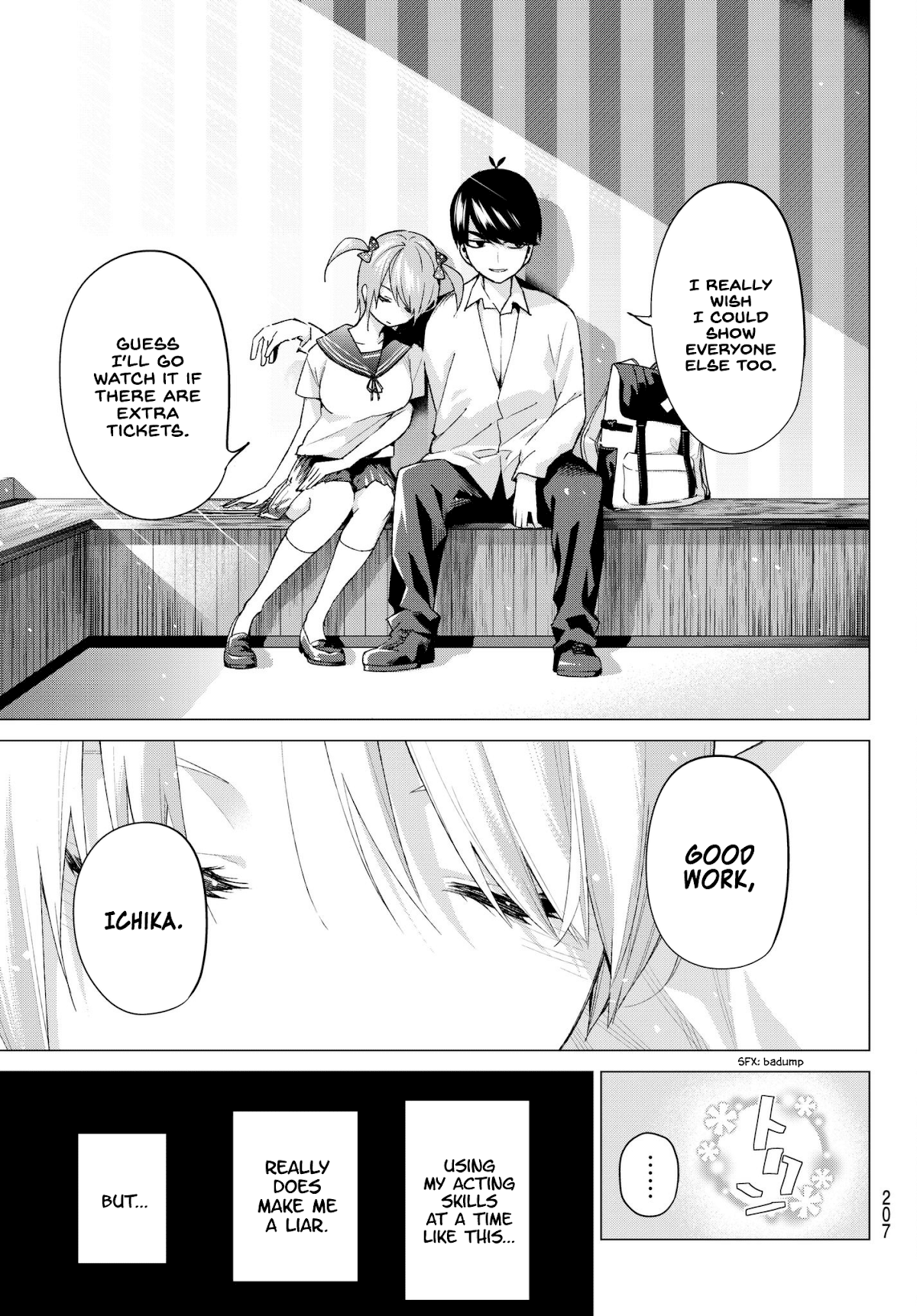 Go-Toubun no Hanayome Chapter 53 page 17 - Chapter 53: Good Work Today ②