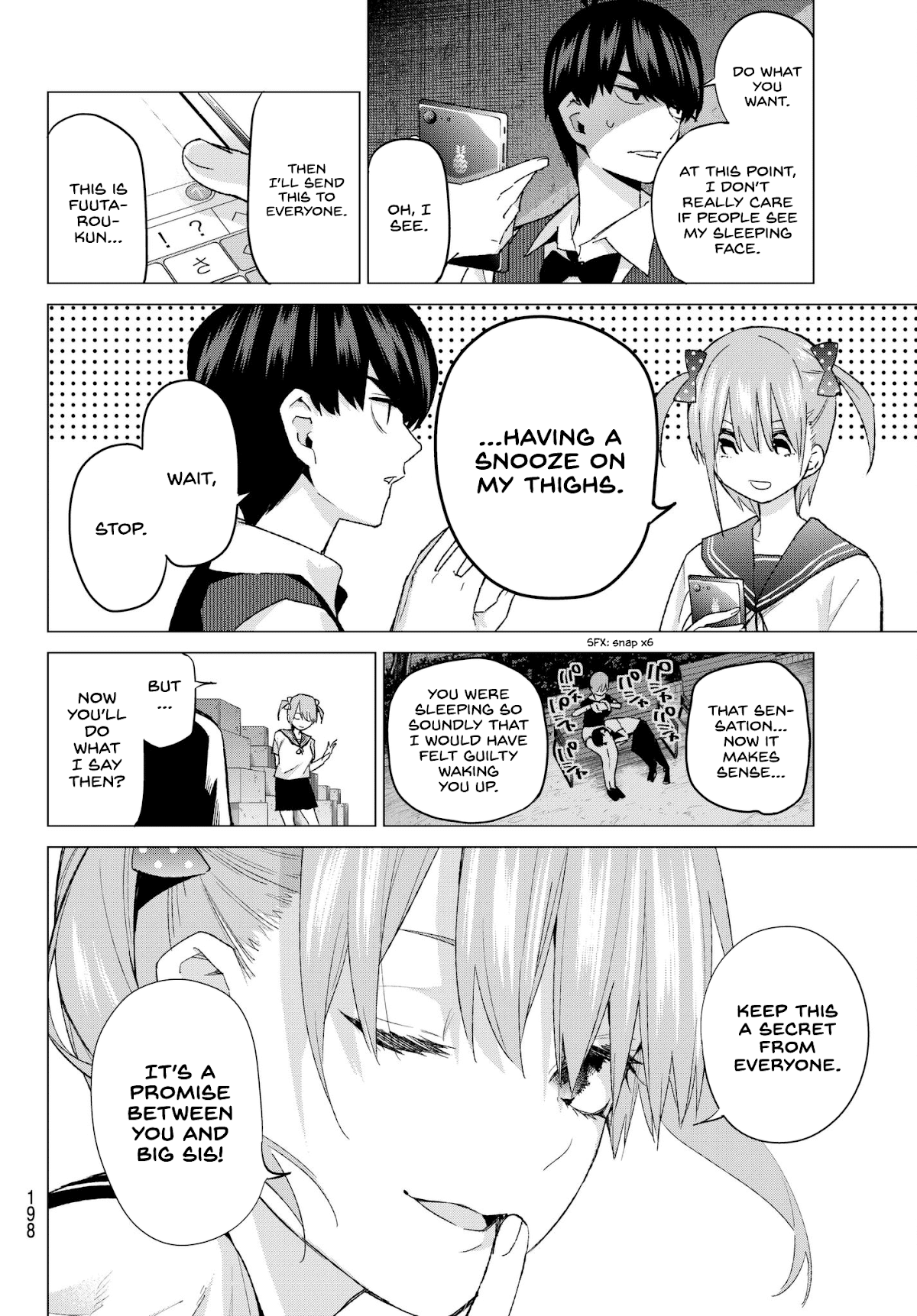 Go-Toubun no Hanayome Chapter 53 page 8 - Chapter 53: Good Work Today ②