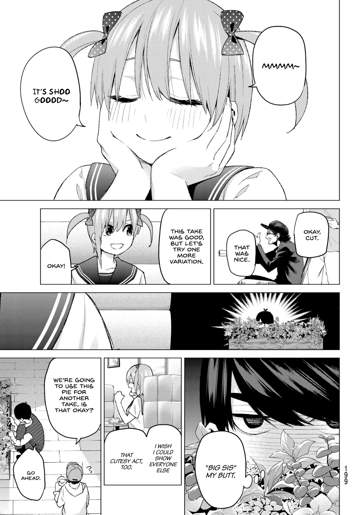 Go-Toubun no Hanayome Chapter 53 page 9 - Chapter 53: Good Work Today ②