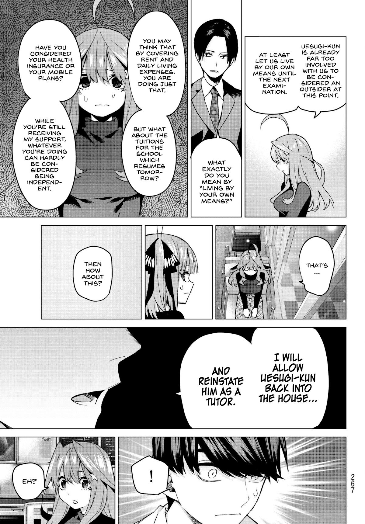 Go-Toubun no Hanayome Chapter 54 page 11 - Chapter 54: Fools’ Battle