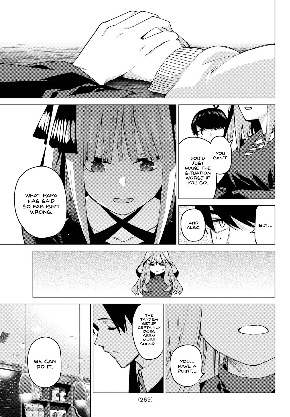 Go-Toubun no Hanayome Chapter 54 page 13 - Chapter 54: Fools’ Battle