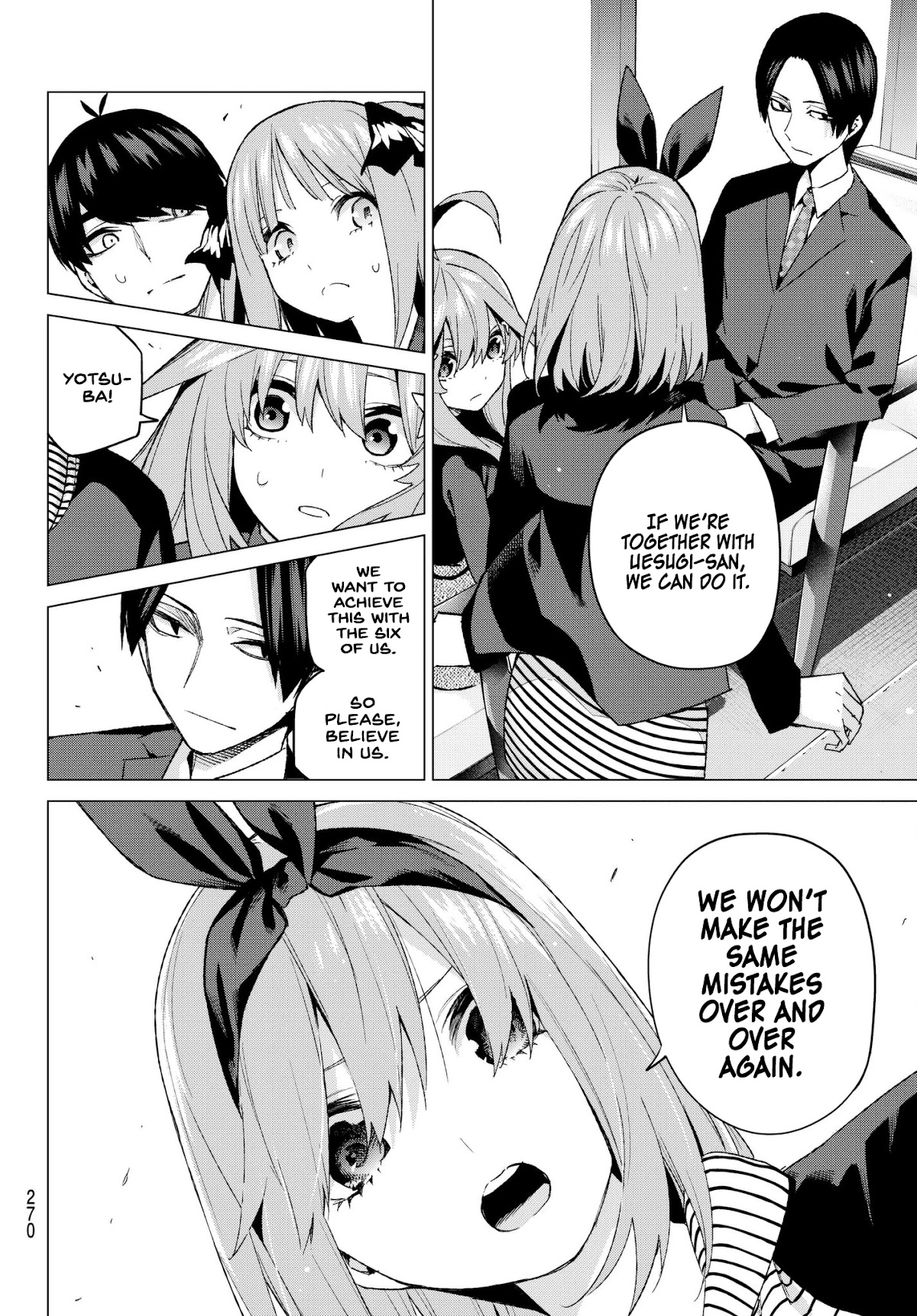 Go-Toubun no Hanayome Chapter 54 page 14 - Chapter 54: Fools’ Battle