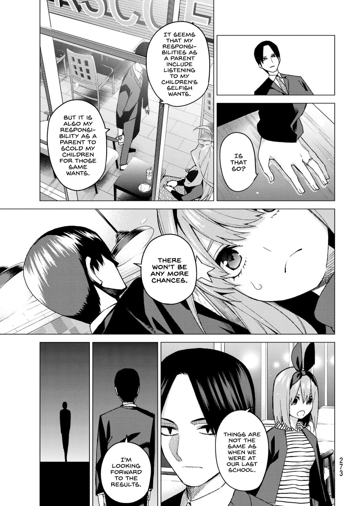 Go-Toubun no Hanayome Chapter 54 page 17 - Chapter 54: Fools’ Battle