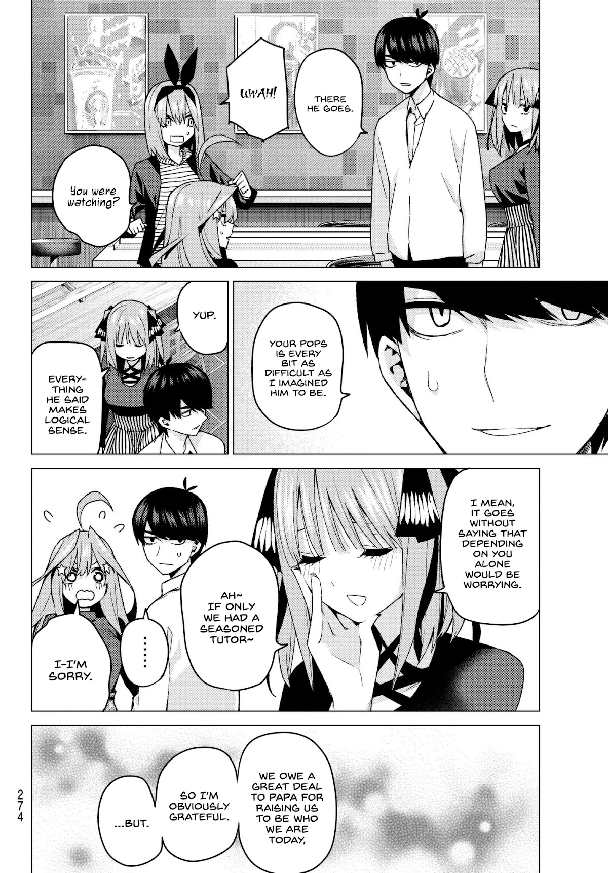 Go-Toubun no Hanayome Chapter 54 page 18 - Chapter 54: Fools’ Battle