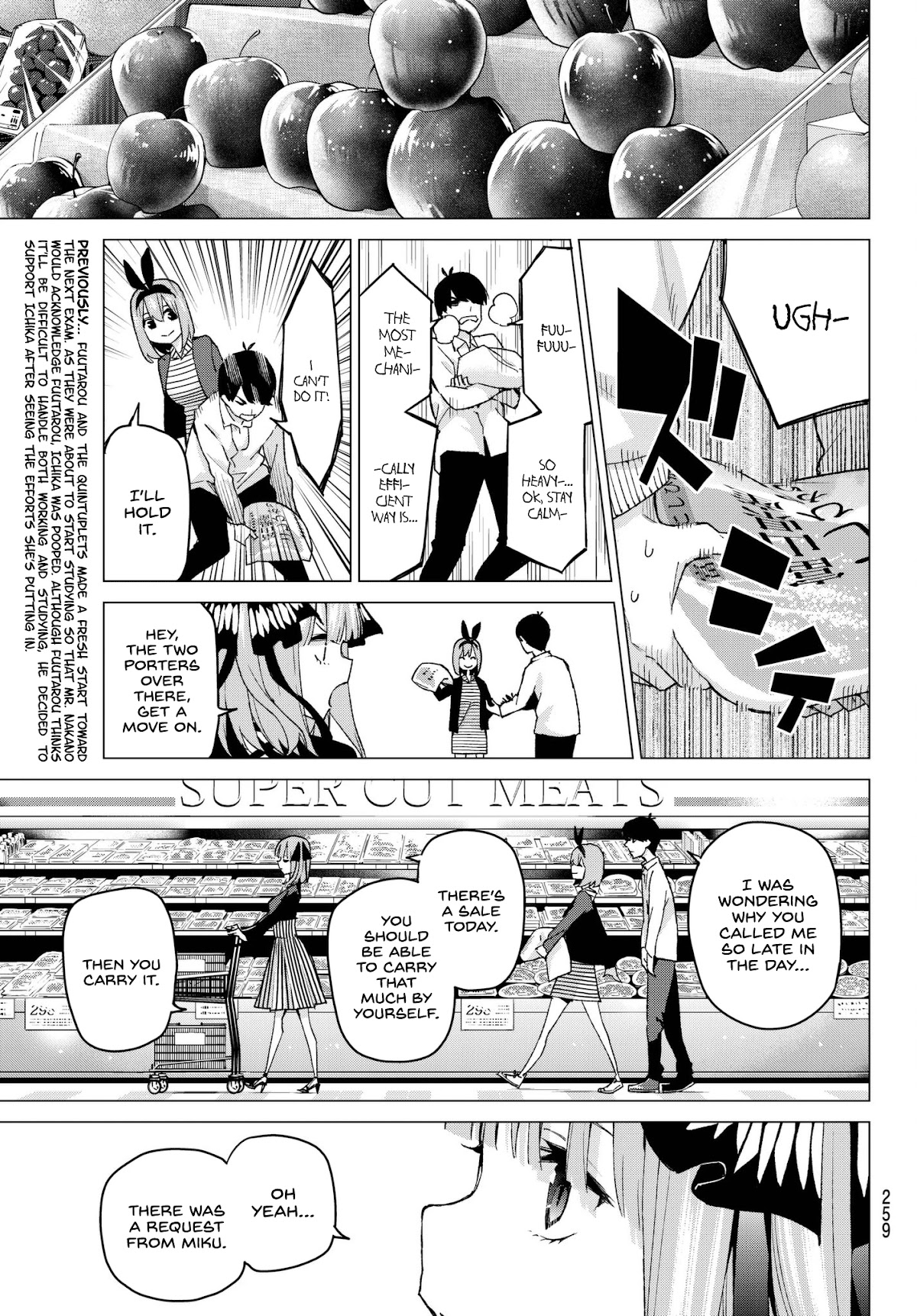 Go-Toubun no Hanayome Chapter 54 page 3 - Chapter 54: Fools’ Battle