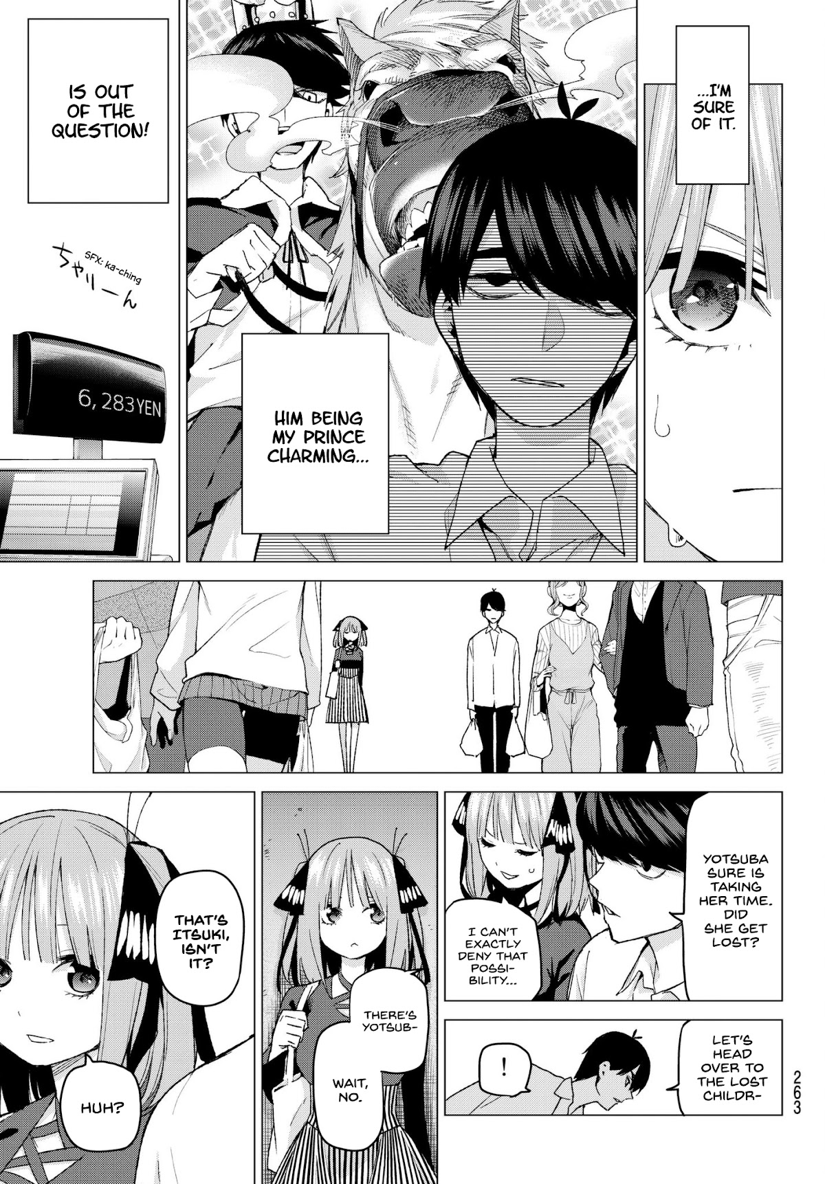 Go-Toubun no Hanayome Chapter 54 page 7 - Chapter 54: Fools’ Battle
