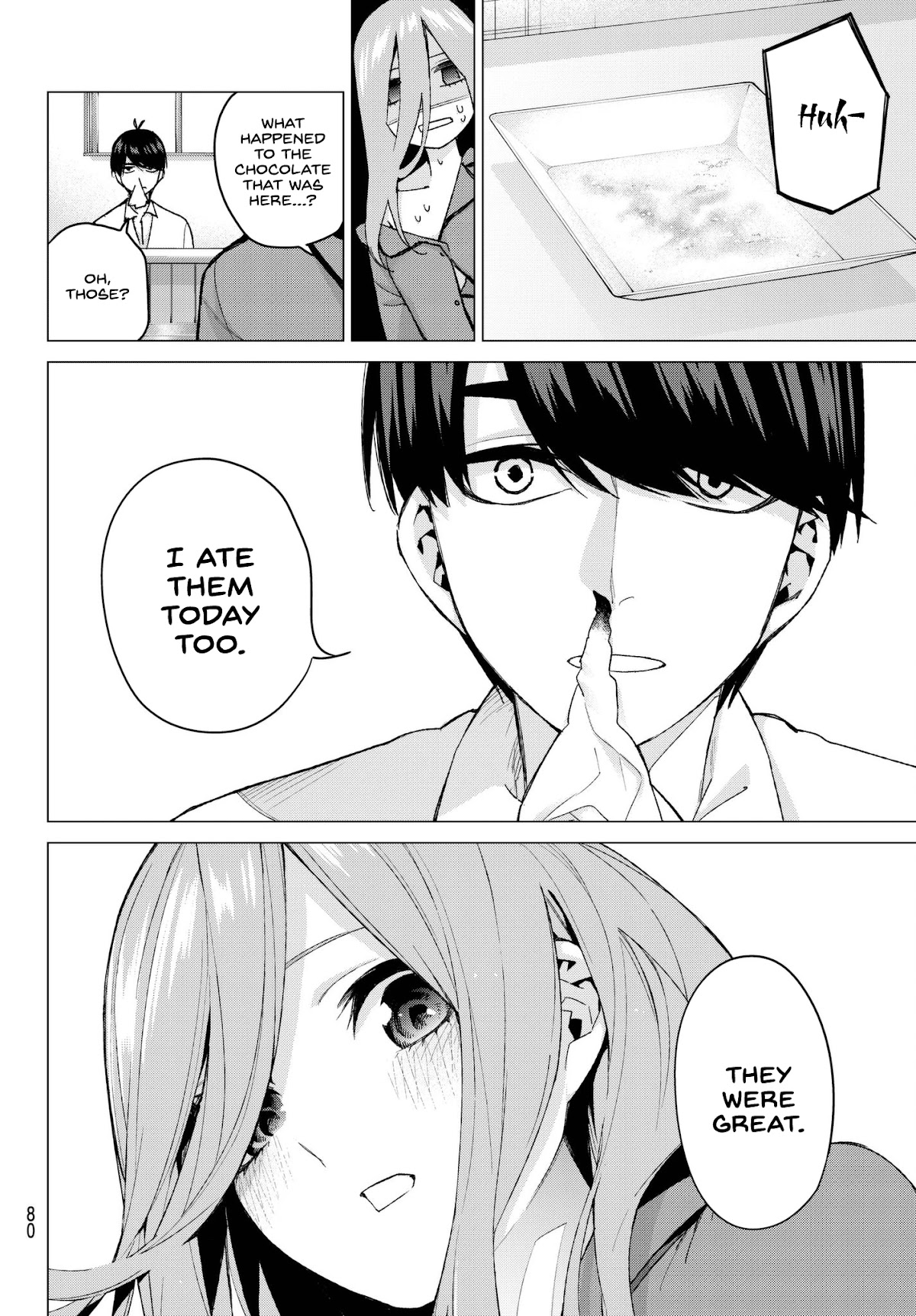 Go-Toubun no Hanayome Chapter 55 page 14 - Chapter 55: The Last Exam - Miku’s Side