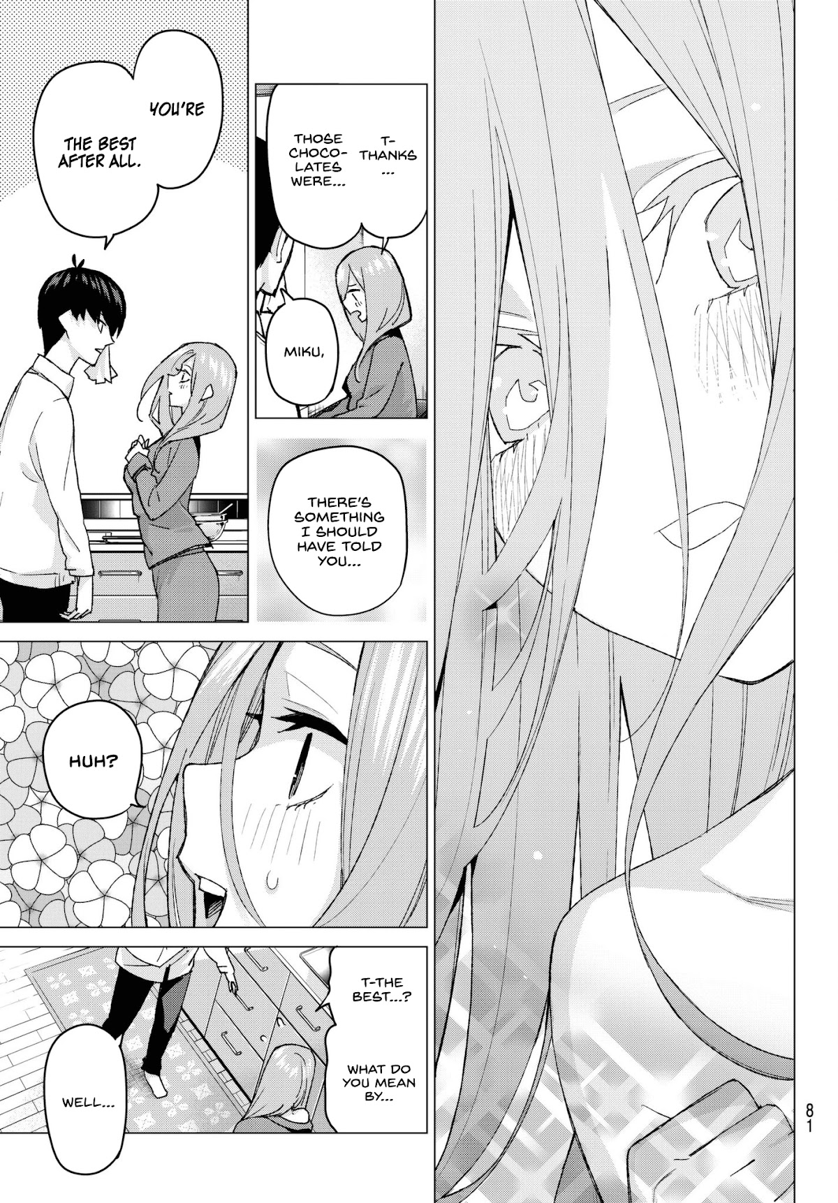 Go-Toubun no Hanayome Chapter 55 page 15 - Chapter 55: The Last Exam - Miku’s Side