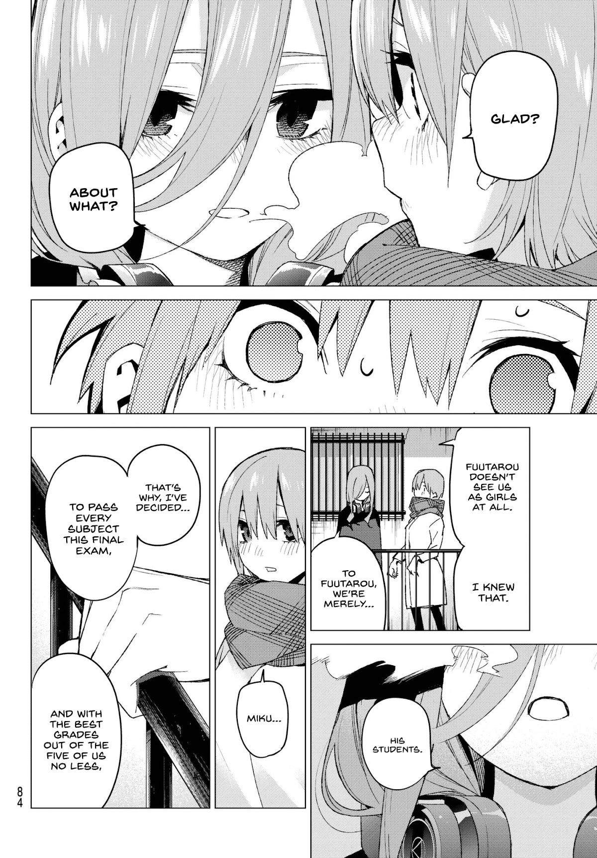 Go-Toubun no Hanayome Chapter 55 page 18 - Chapter 55: The Last Exam - Miku’s Side