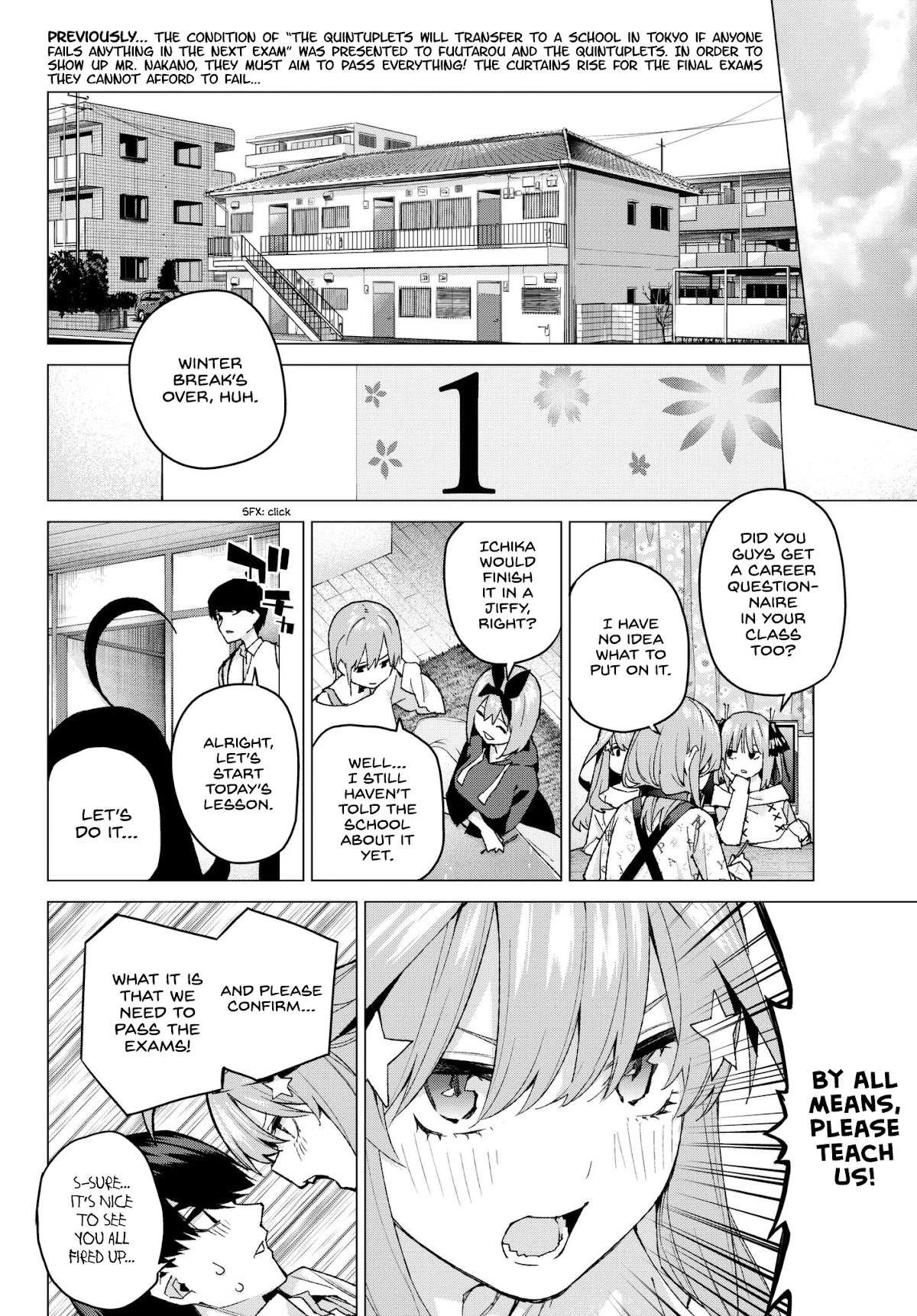 Go-Toubun no Hanayome Chapter 55 page 2 - Chapter 55: The Last Exam - Miku’s Side