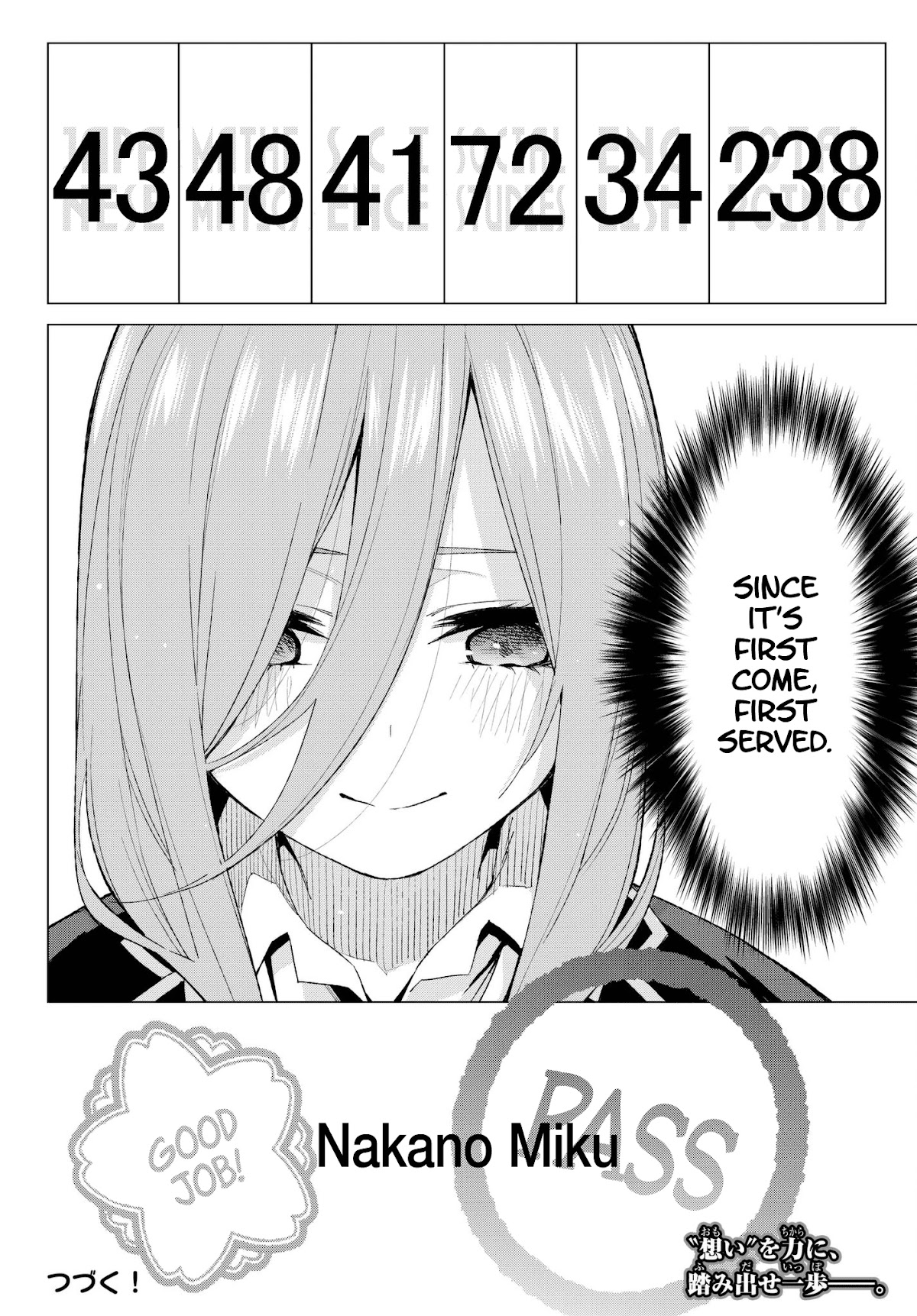 Go-Toubun no Hanayome Chapter 55 page 20 - Chapter 55: The Last Exam - Miku’s Side