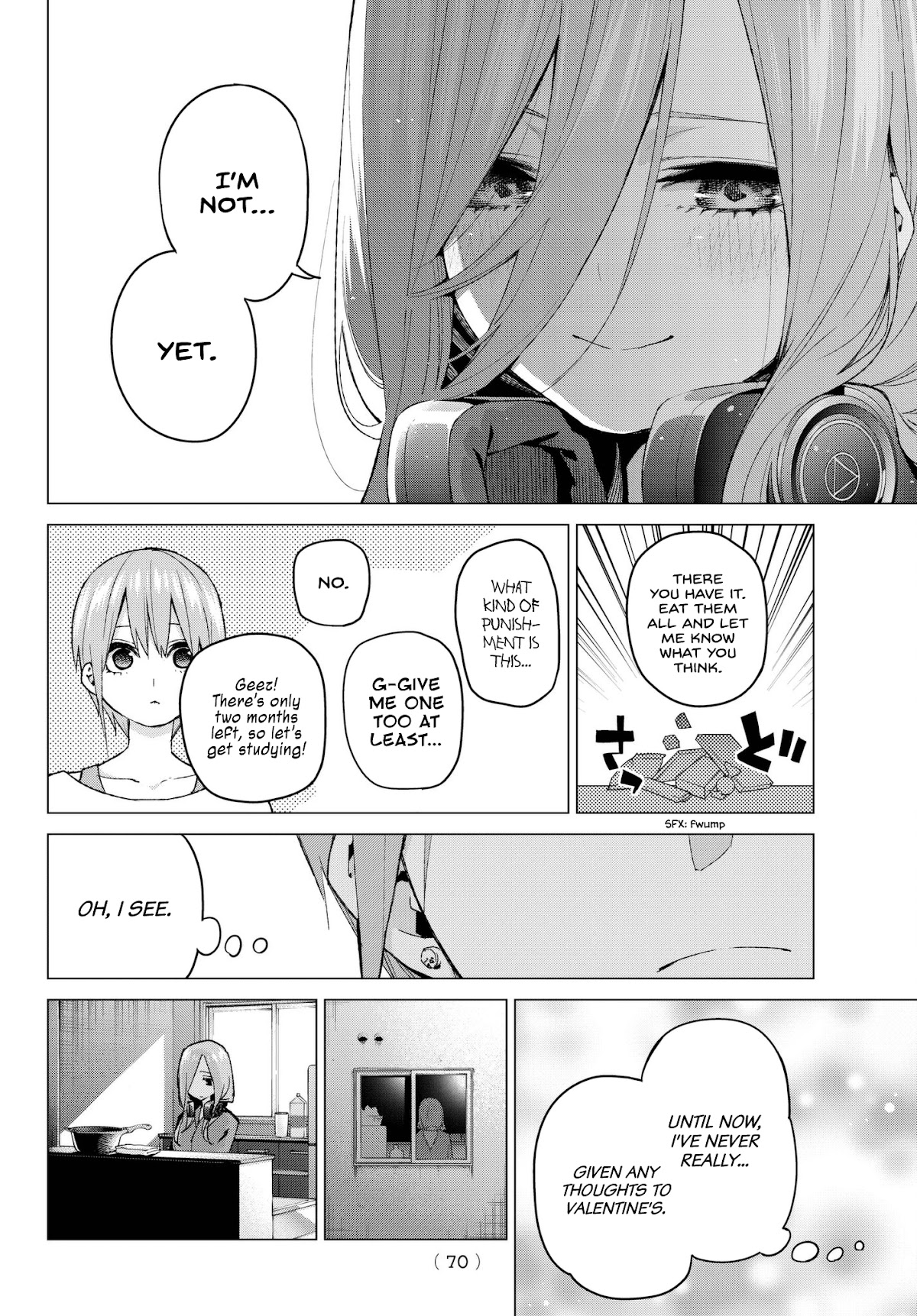 Go-Toubun no Hanayome Chapter 55 page 4 - Chapter 55: The Last Exam - Miku’s Side