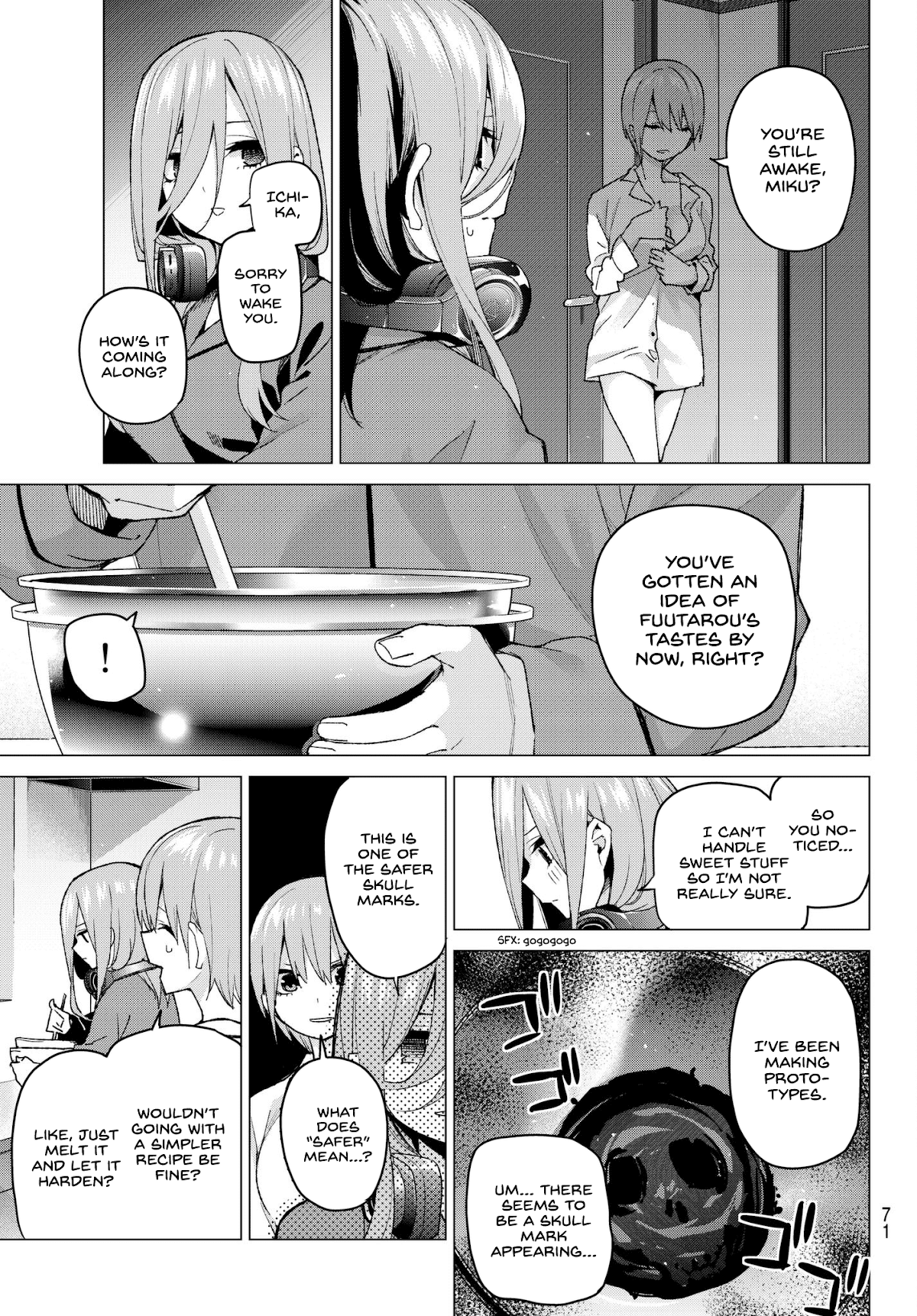 Go-Toubun no Hanayome Chapter 55 page 5 - Chapter 55: The Last Exam - Miku’s Side