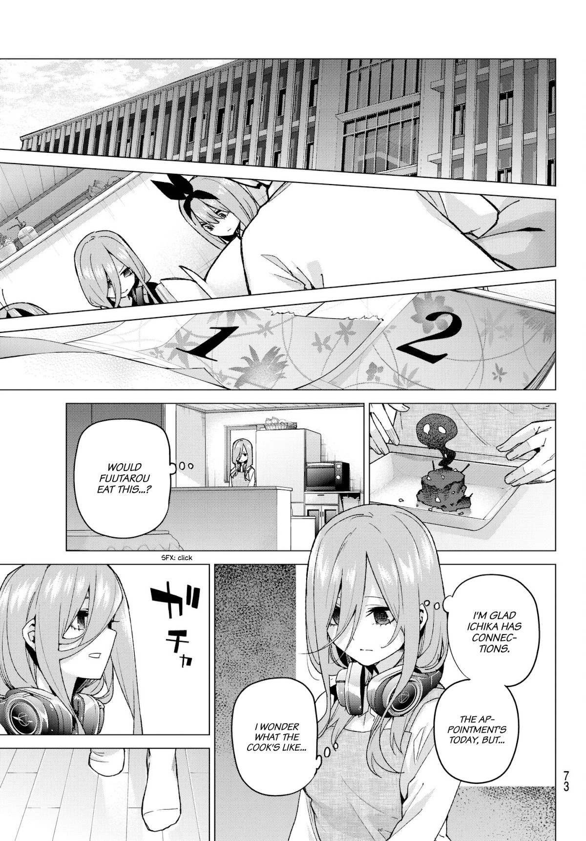 Go-Toubun no Hanayome Chapter 55 page 7 - Chapter 55: The Last Exam - Miku’s Side