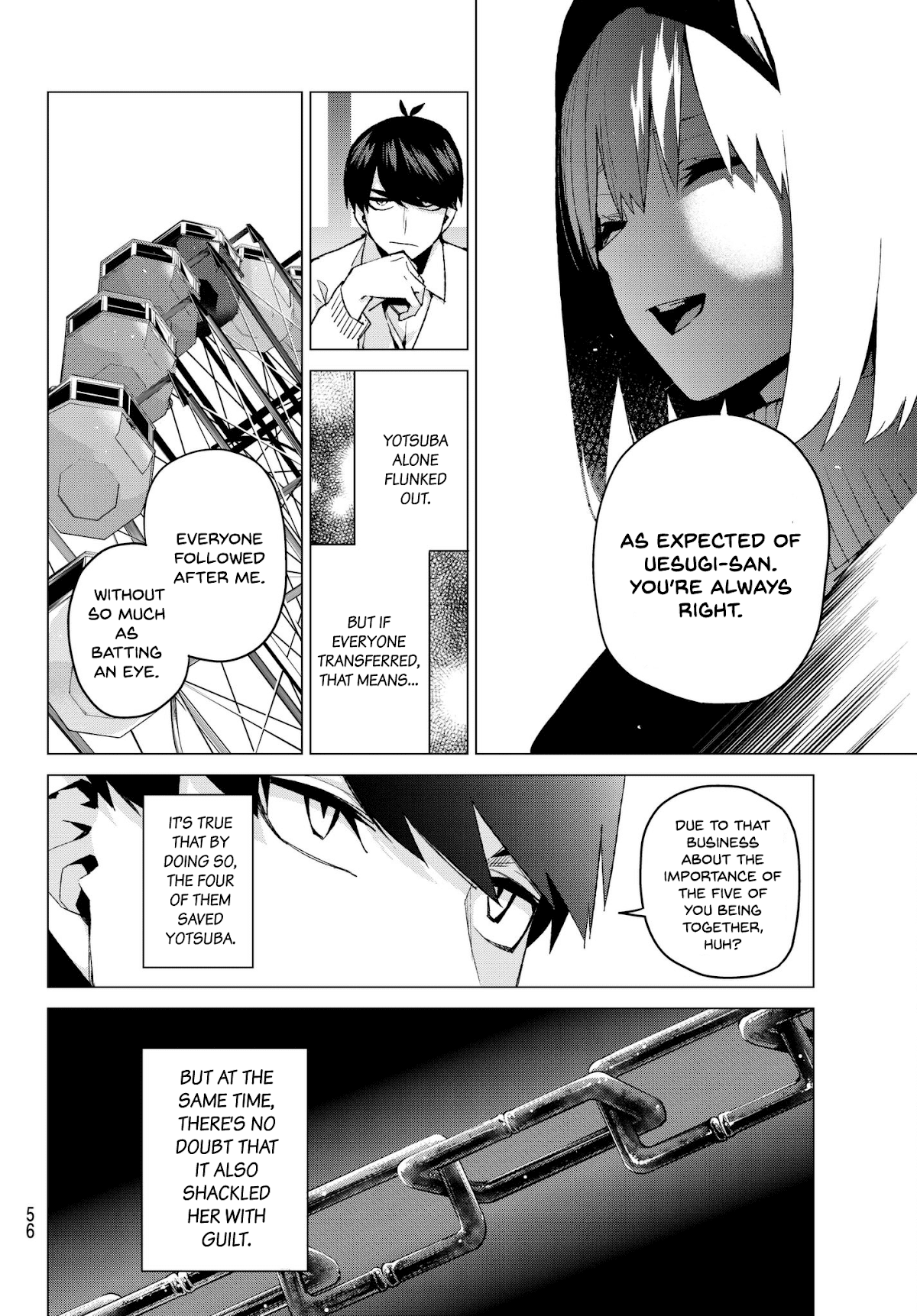 Go-Toubun no Hanayome Chapter 56 page 12 - Chapter 56: The Last Exam - Yotsuba’s Side