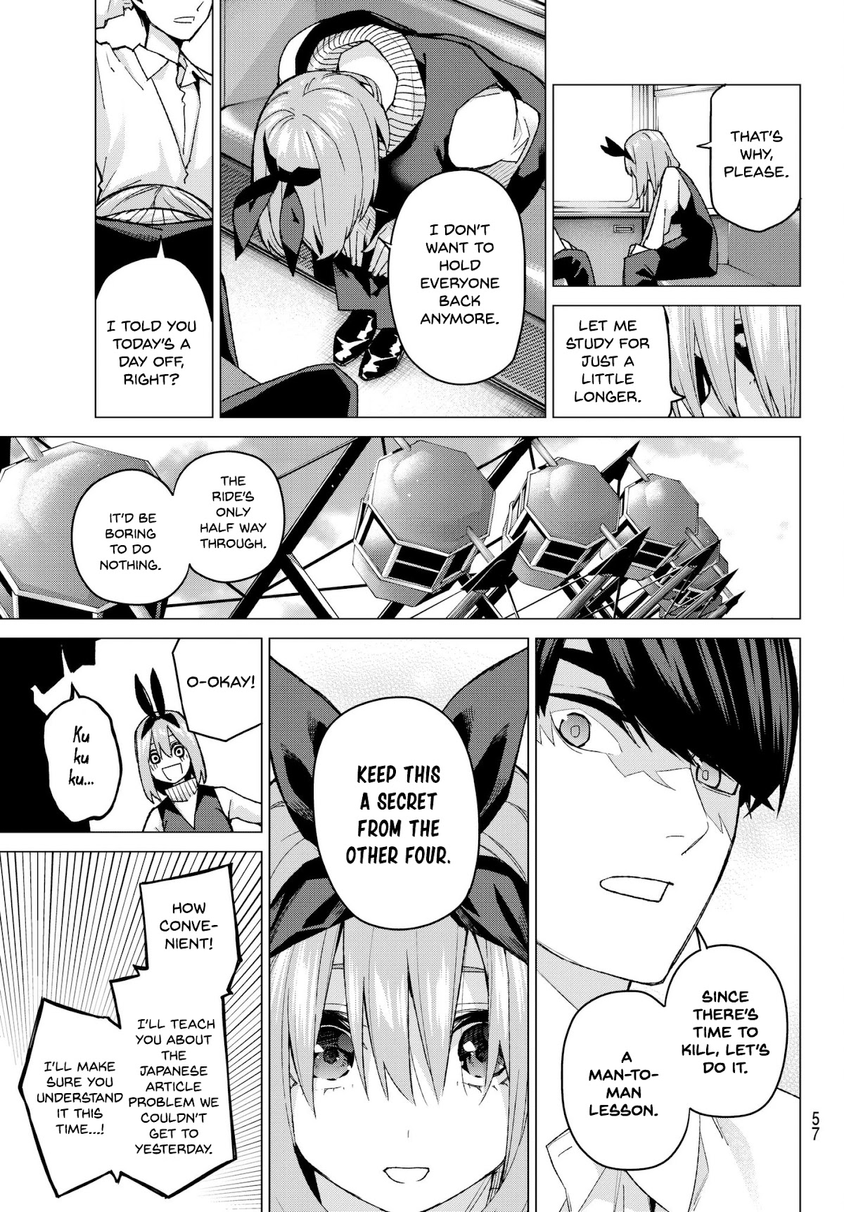 Go-Toubun no Hanayome Chapter 56 page 13 - Chapter 56: The Last Exam - Yotsuba’s Side