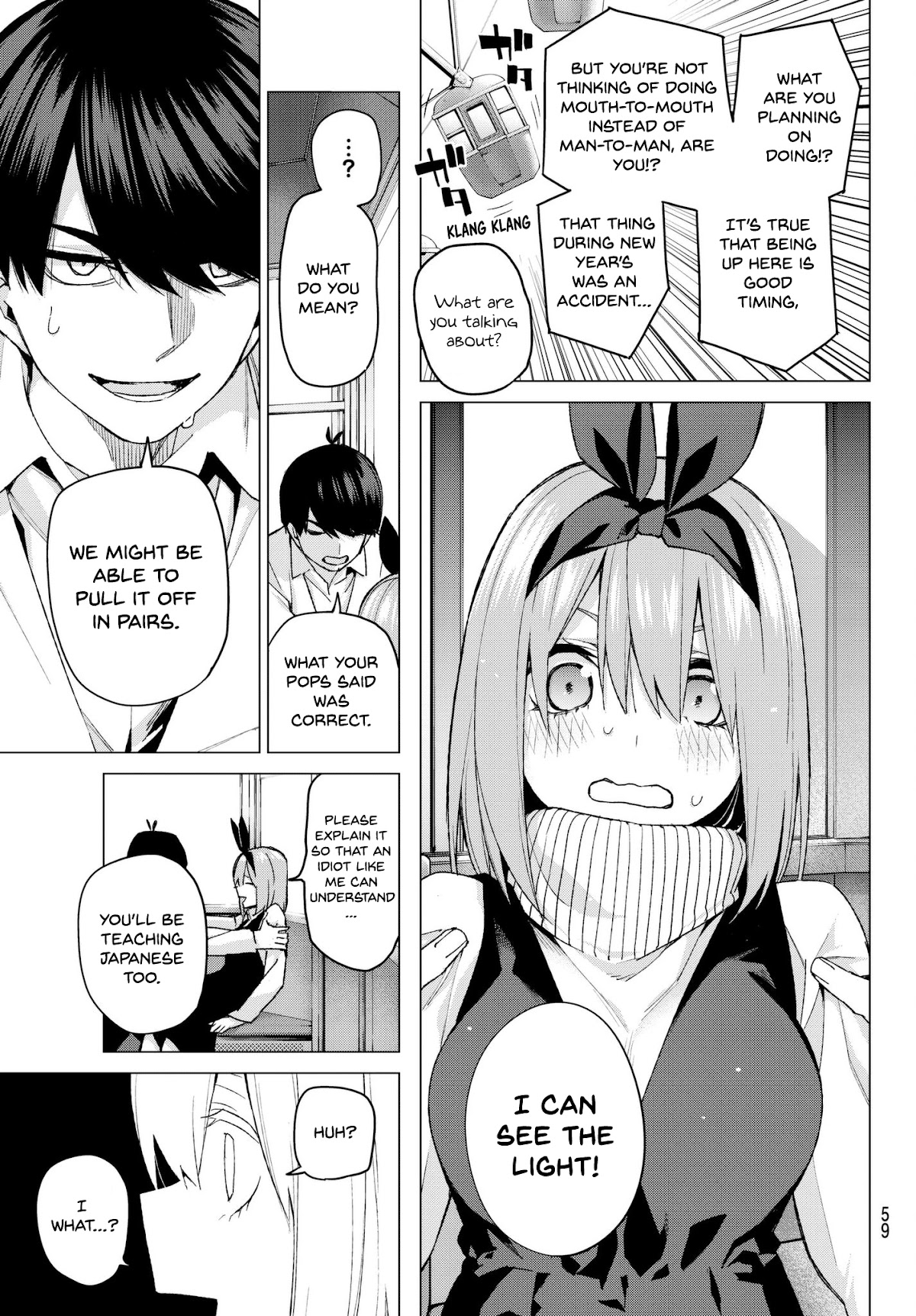 Go-Toubun no Hanayome Chapter 56 page 15 - Chapter 56: The Last Exam - Yotsuba’s Side