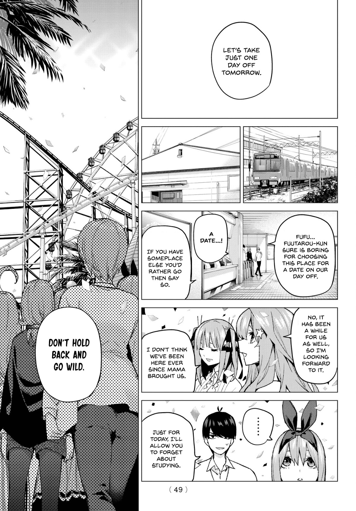 Go-Toubun no Hanayome Chapter 56 page 5 - Chapter 56: The Last Exam - Yotsuba’s Side