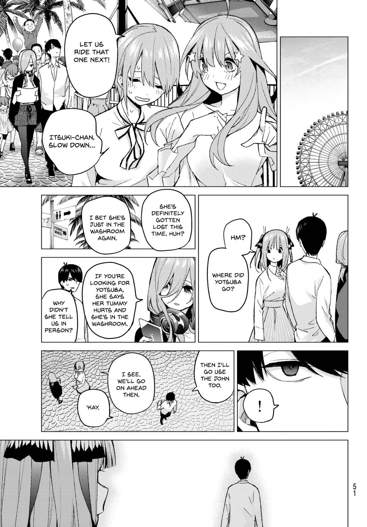 Go-Toubun no Hanayome Chapter 56 page 7 - Chapter 56: The Last Exam - Yotsuba’s Side