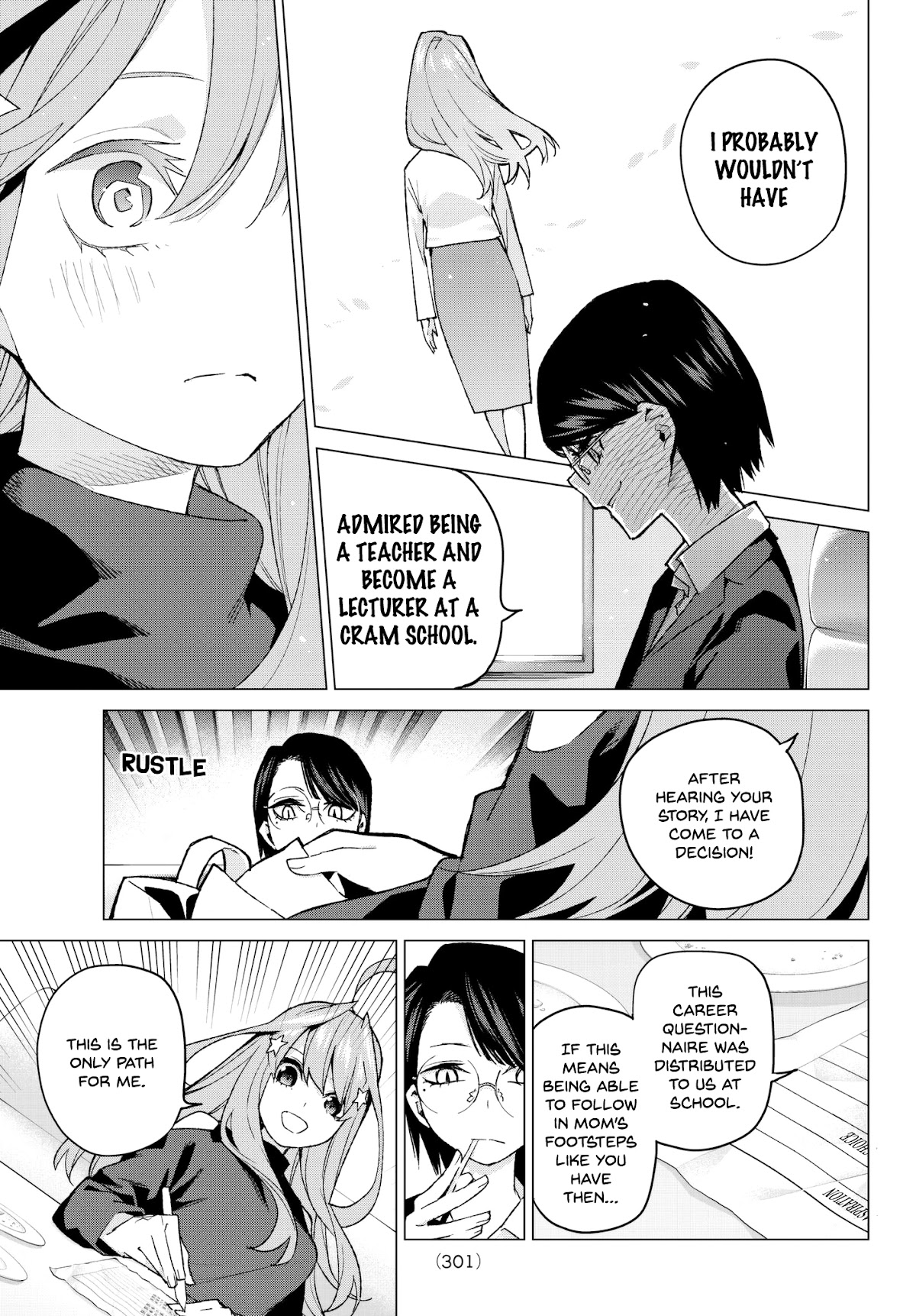 Go-Toubun no Hanayome Chapter 57 page 13 - Chapter 57: The Last Exam - Itsuki’s Side