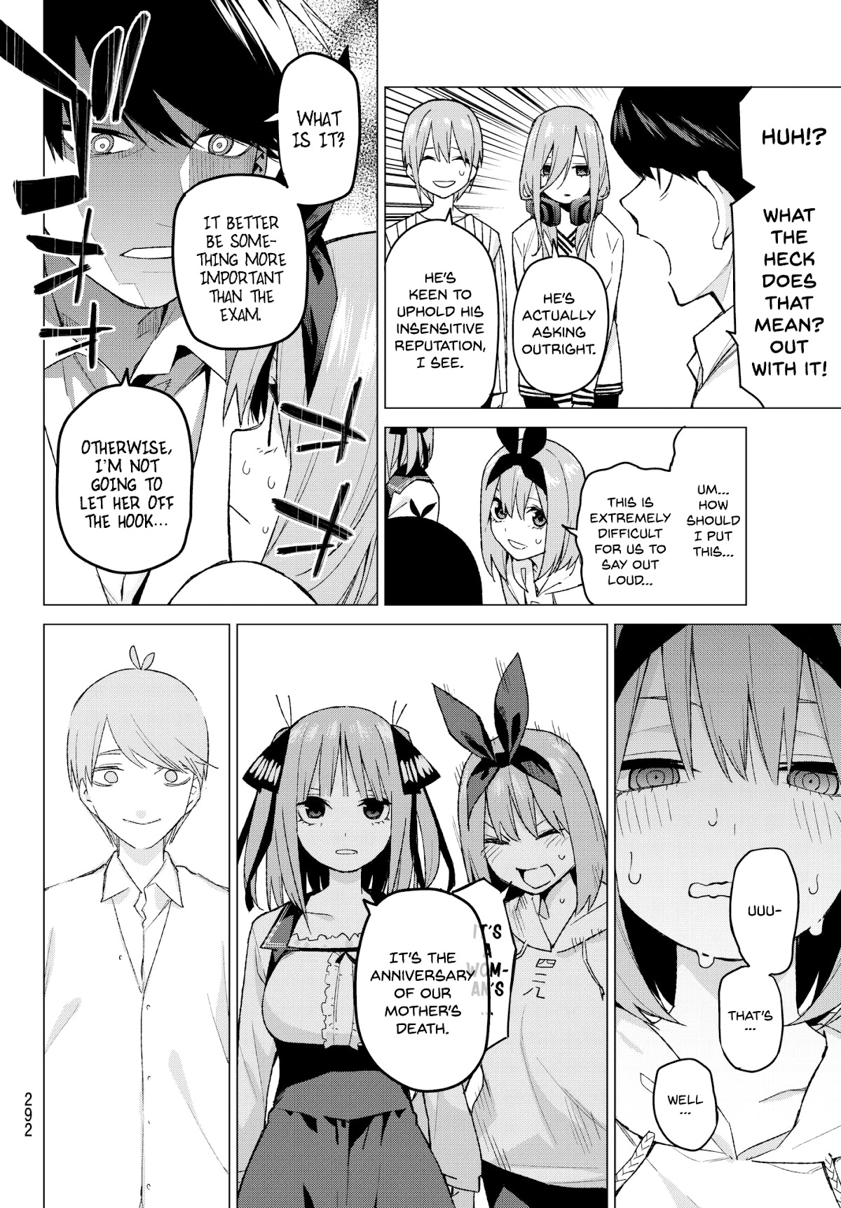 Go-Toubun no Hanayome Chapter 57 page 4 - Chapter 57: The Last Exam - Itsuki’s Side