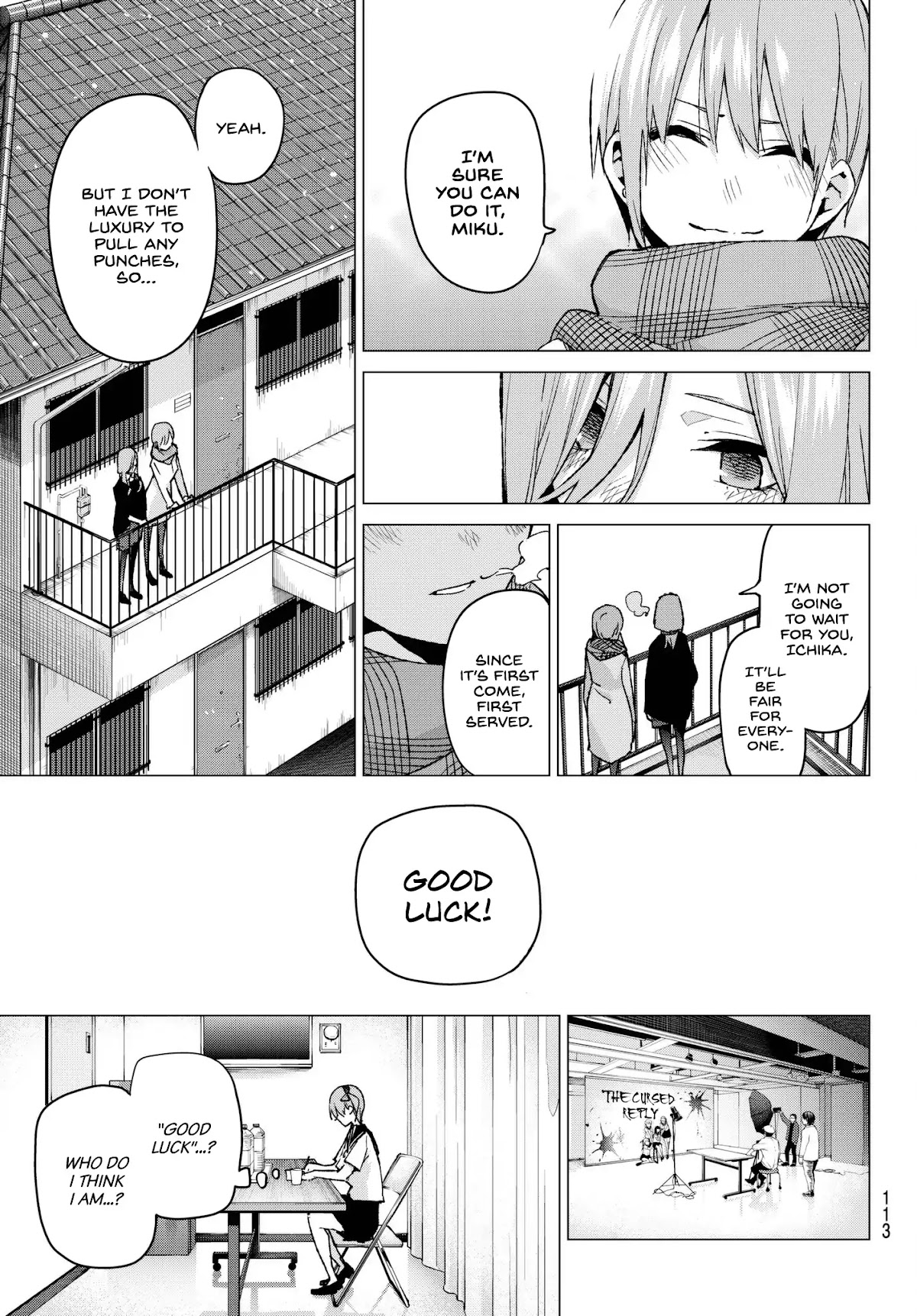 Go-Toubun no Hanayome Chapter 58 page 15 - Chapter 58: The Last Exam - Ichika’s Side