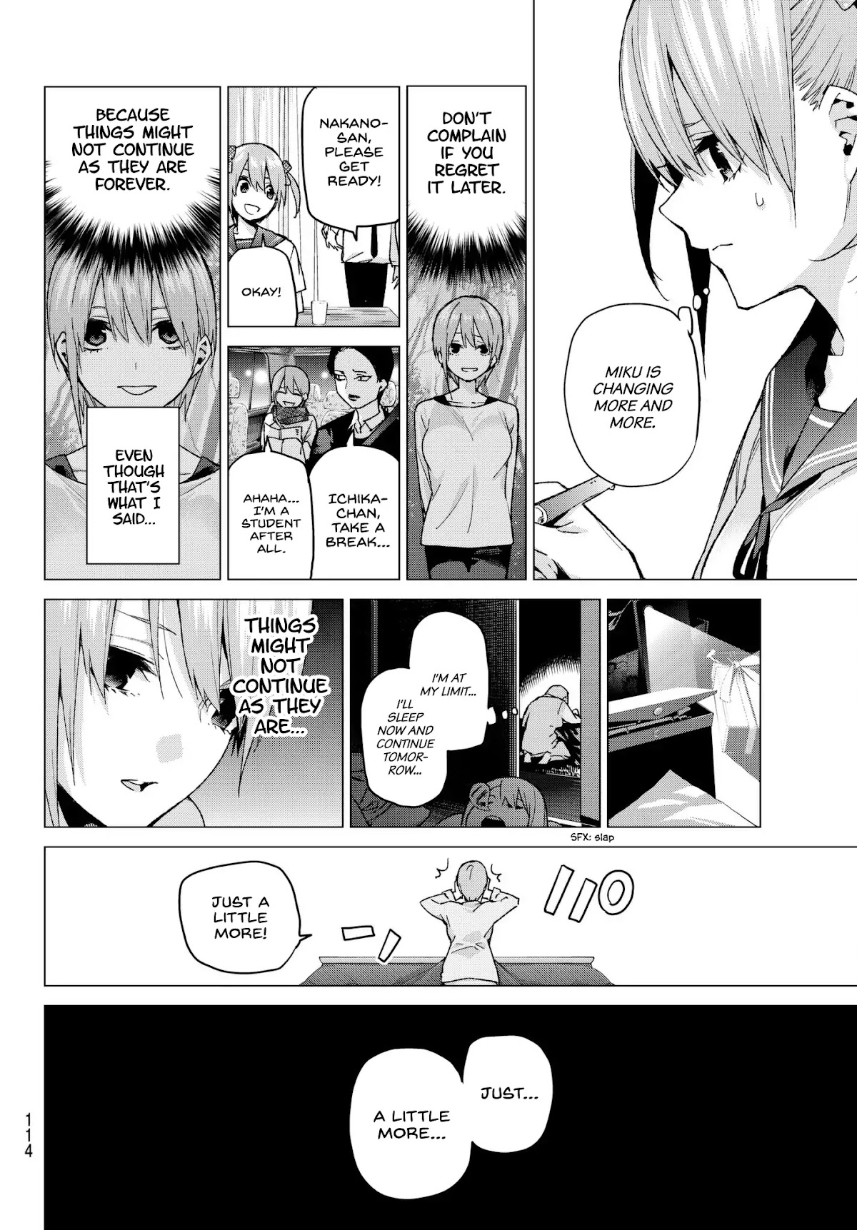 Go-Toubun no Hanayome Chapter 58 page 16 - Chapter 58: The Last Exam - Ichika’s Side